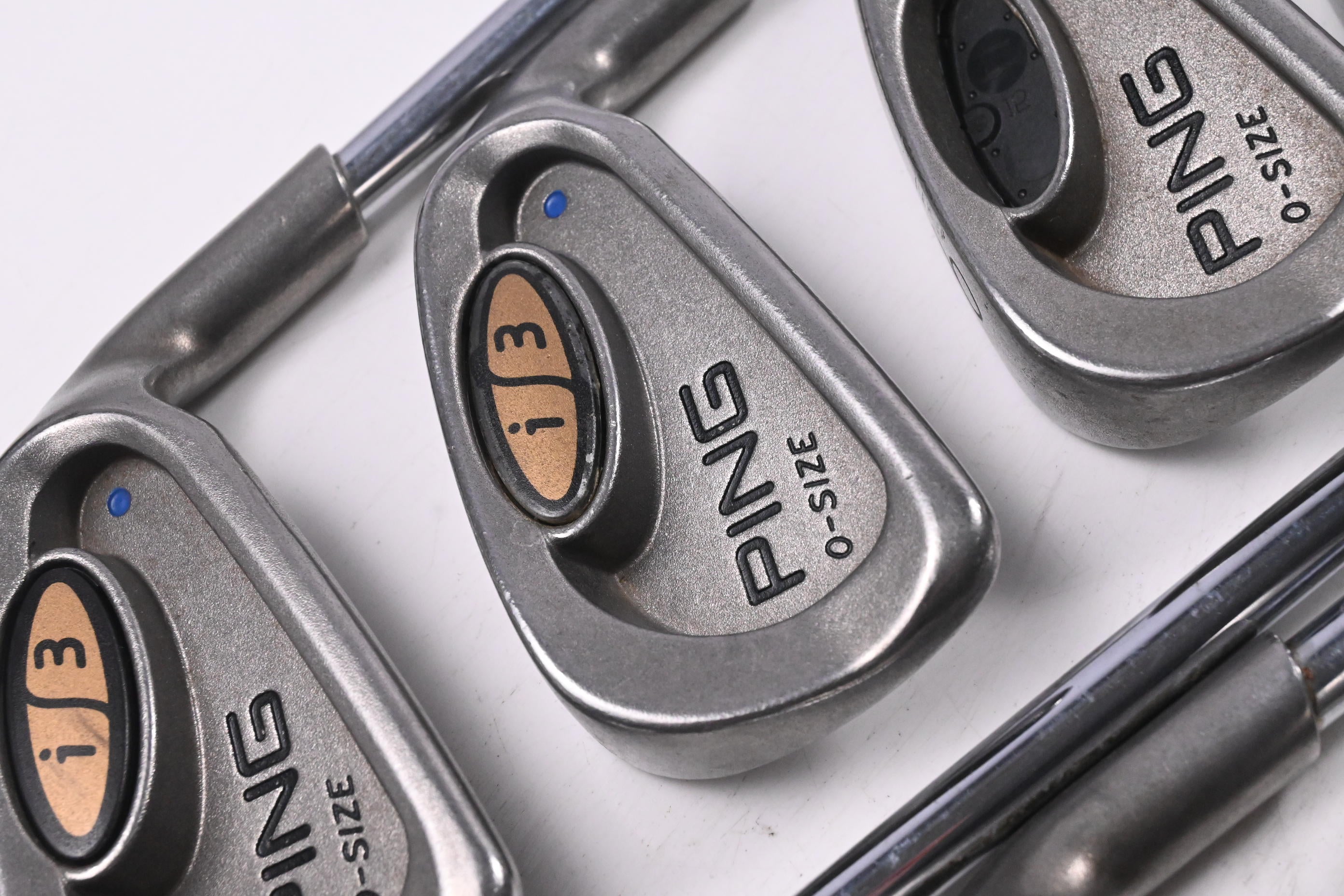 Ping i3 O-Size Irons / 4-PW+SW / Blue Dot / Regular Flex Ping Cushin JZ Shafts