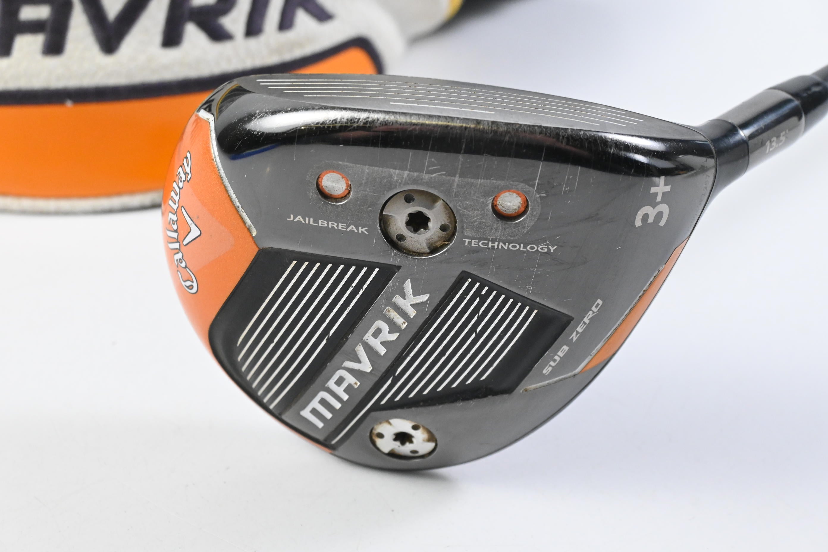 Callaway Mavrik #3+ Wood / 13.5 Degree / Stiff Flex Aldila Rogue White 70 Shaft