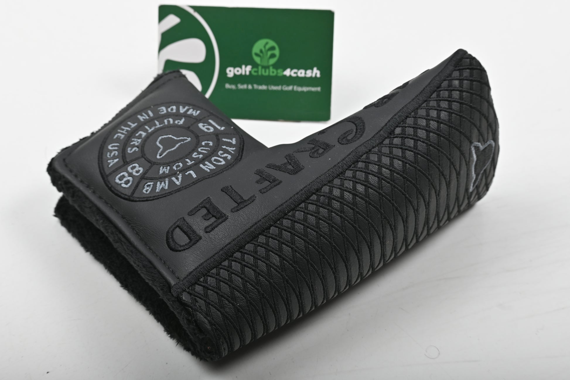 Lamb Crafted Custom Black Putter Cover / Blade / Black