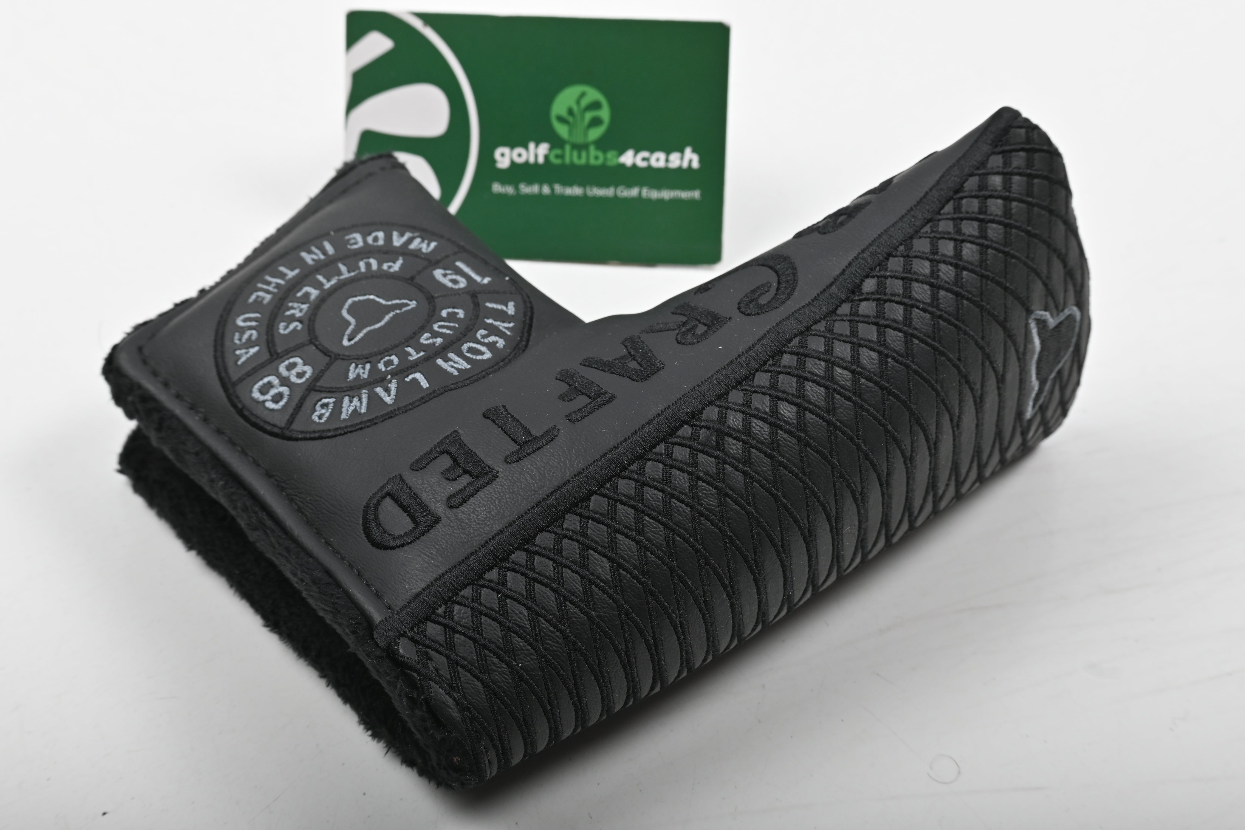 Lamb Crafted Custom Black Putter Cover / Blade / Black
