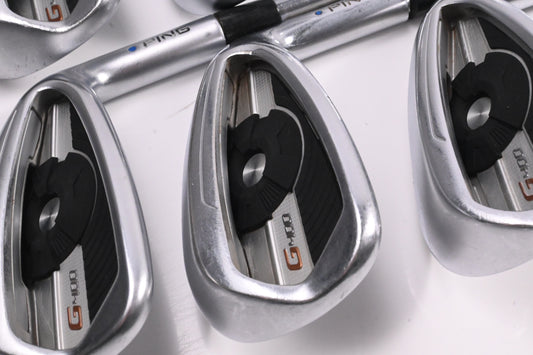 Ping G400 Irons / 7-PW+SW / Blue Dot / Regular Flex Ping CFS Distance Shafts