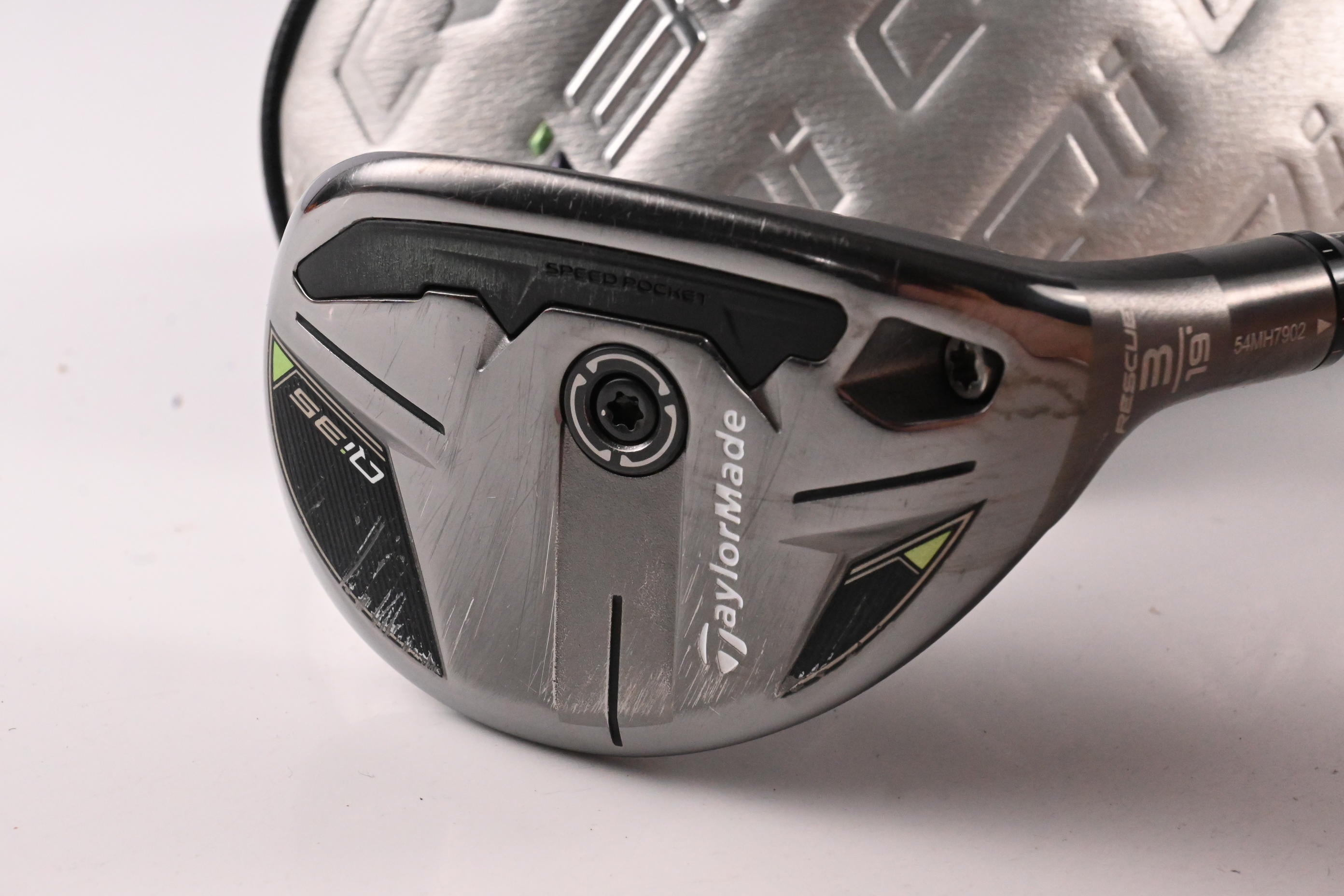 Taylormade Qi35 #3 Hybrid / 19 Degree / Stiff Flex Tensei AV Raw Blue 80 Shaft