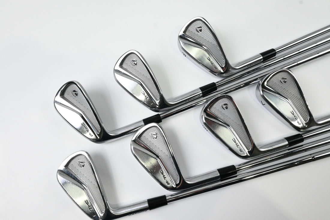 Left Hand Taylormade P7MC 2020 Irons / 4-PW / Stiff Flex KBS Tour Shafts