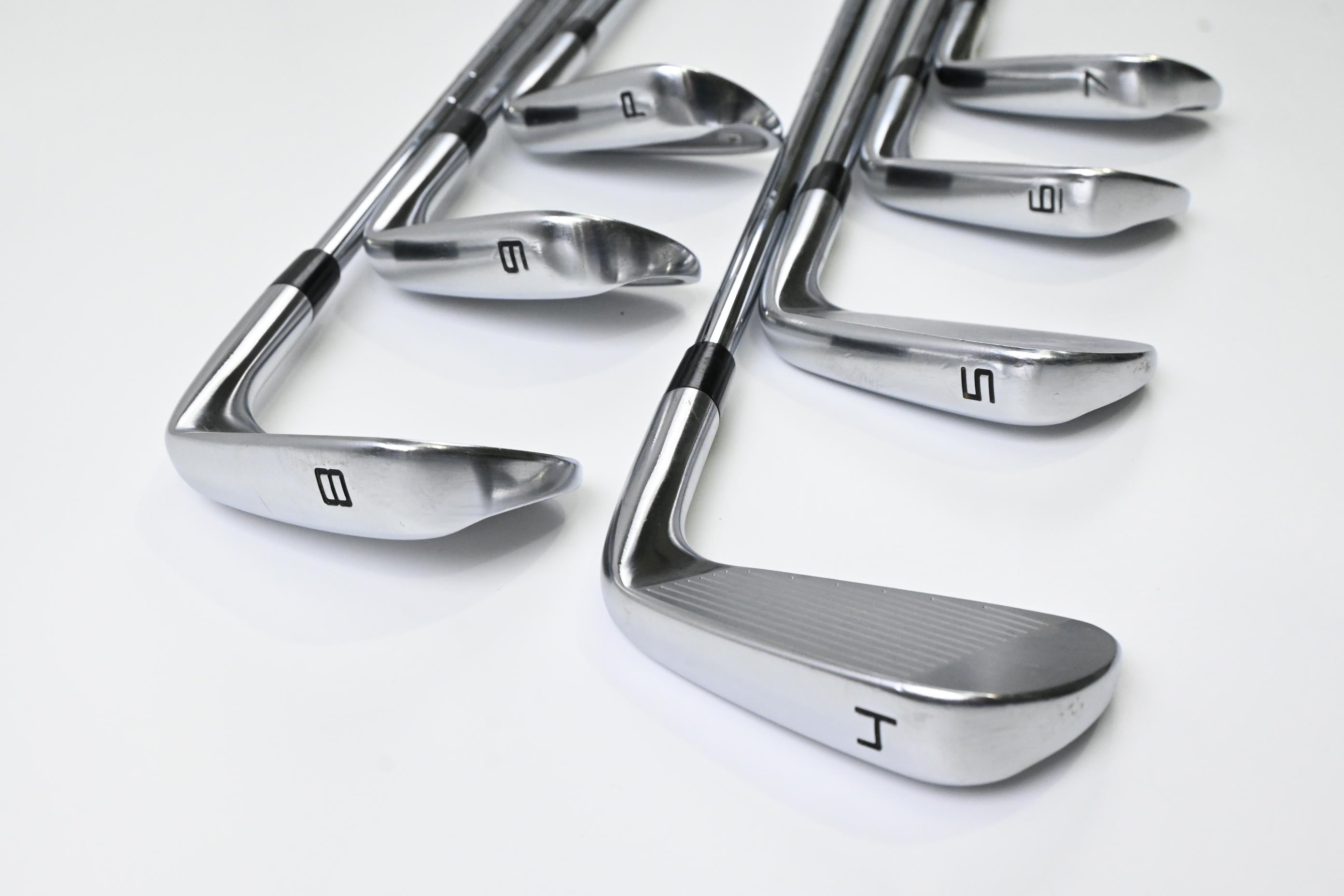 Left Hand Taylormade P7MC 2020 Irons / 4-PW / Stiff Flex KBS Tour Shafts