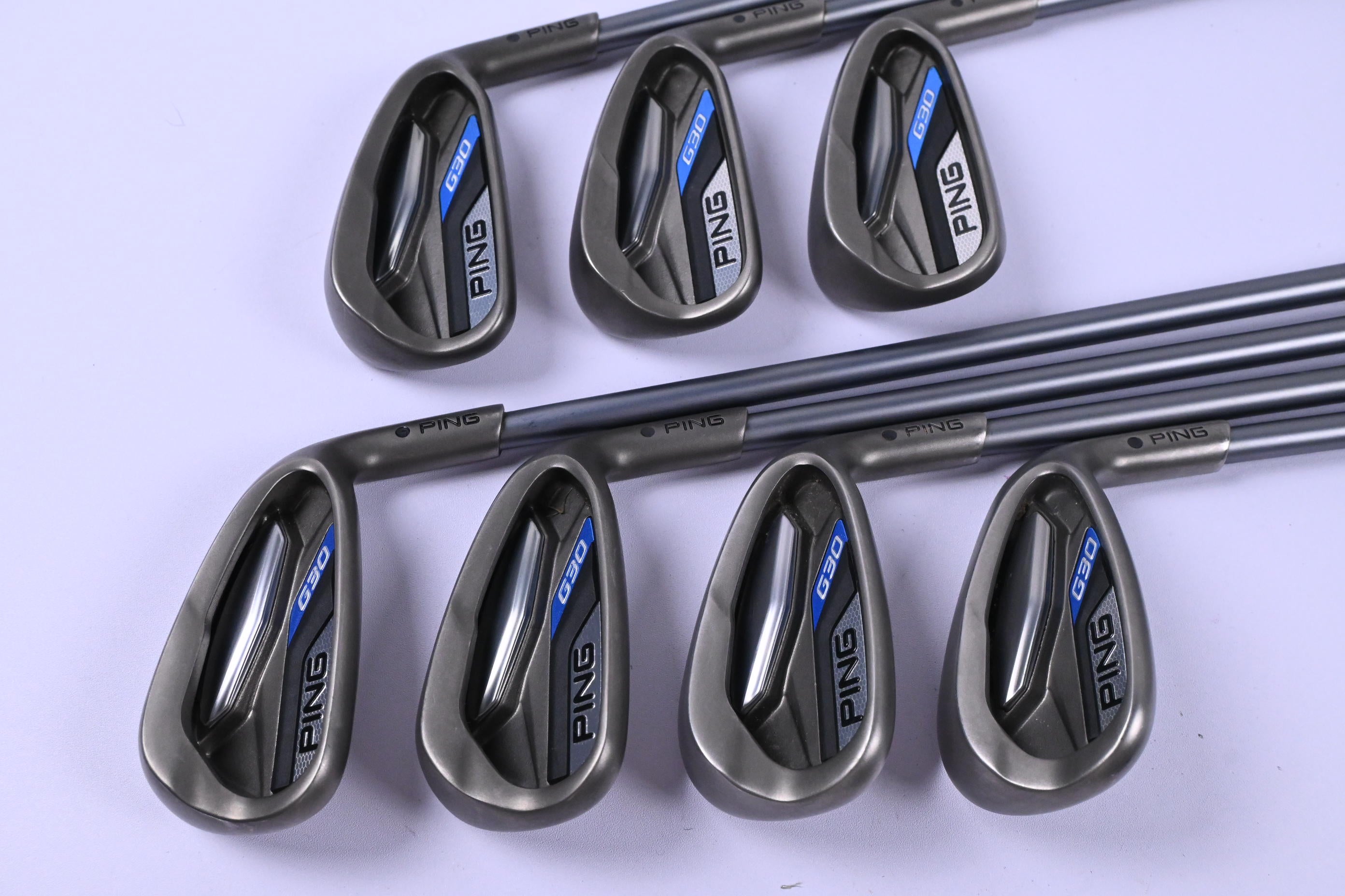 Ping G30 Irons / 5-PW+SW / Black Dot / Senior Flex Ping TFC 419 Shafts