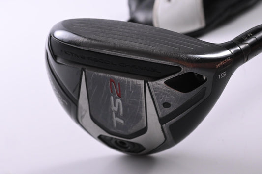Titleist TS2 #3 Wood / 15 Degree / Stiff Flex Evenflow Black T-1100 75 Shaft