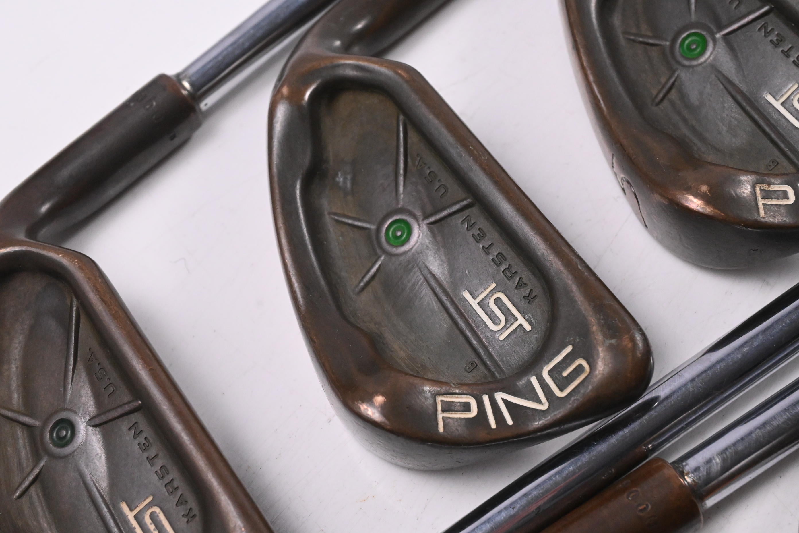 Ping Karsten ISI BeCu Irons / 3-PW+SW / Green Dot / Stiff Flex Ping Cushin JZ