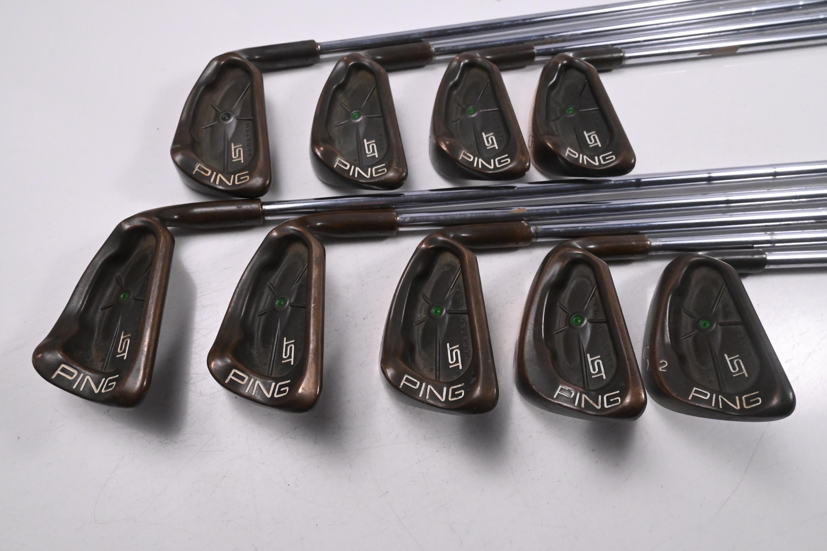 Ping Karsten ISI BeCu Irons / 3-PW+SW / Green Dot / Stiff Flex Ping Cushin JZ