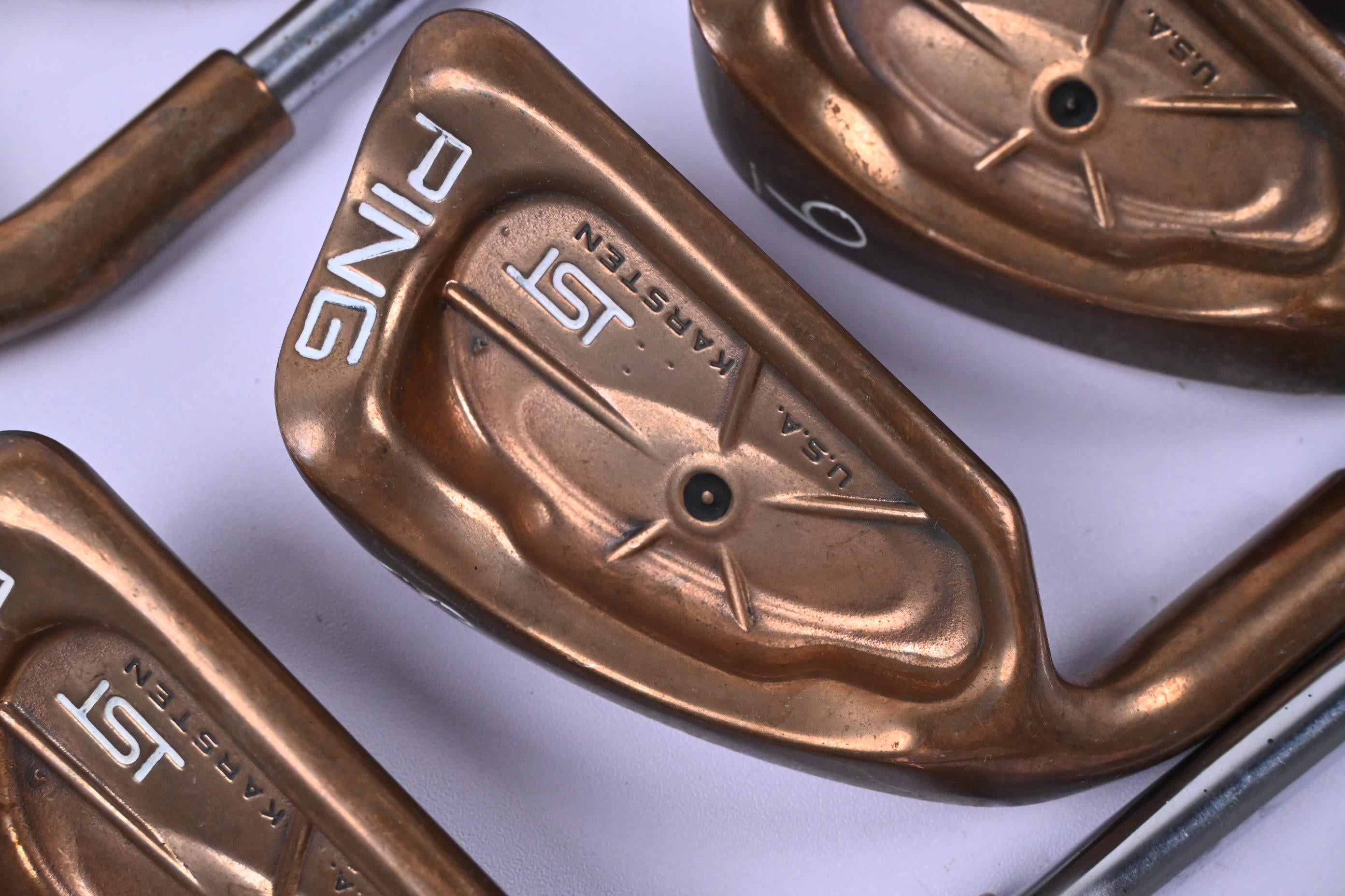 Left Hand Ping ISI BeCu Irons / 3-PW+SW / Black Dot / Regular Flex Ping JZ