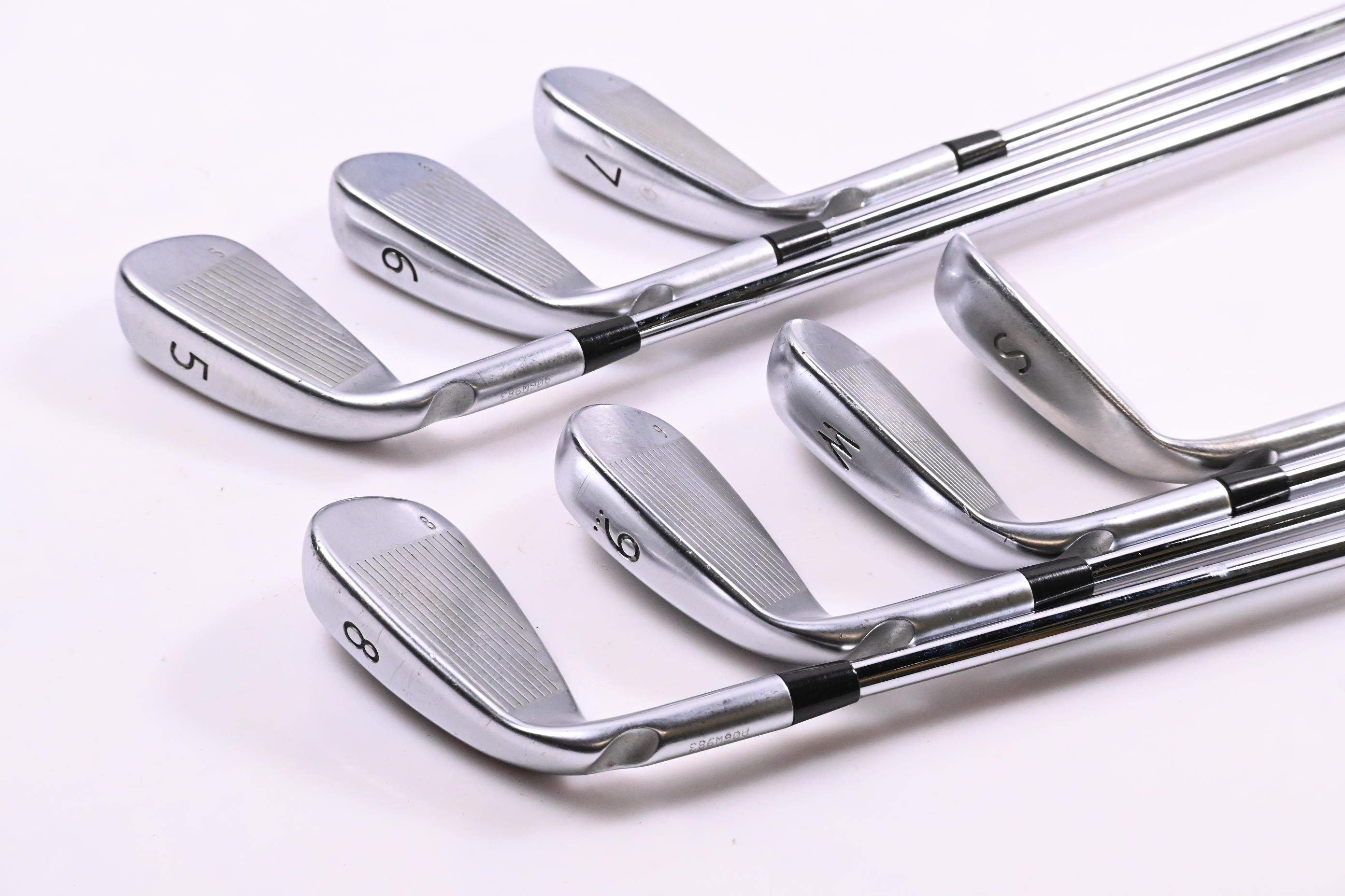 Ping G400 Irons / 5-PW+SW / Blue Dot / Stiff Flex Ping AWT 2.0 Shafts