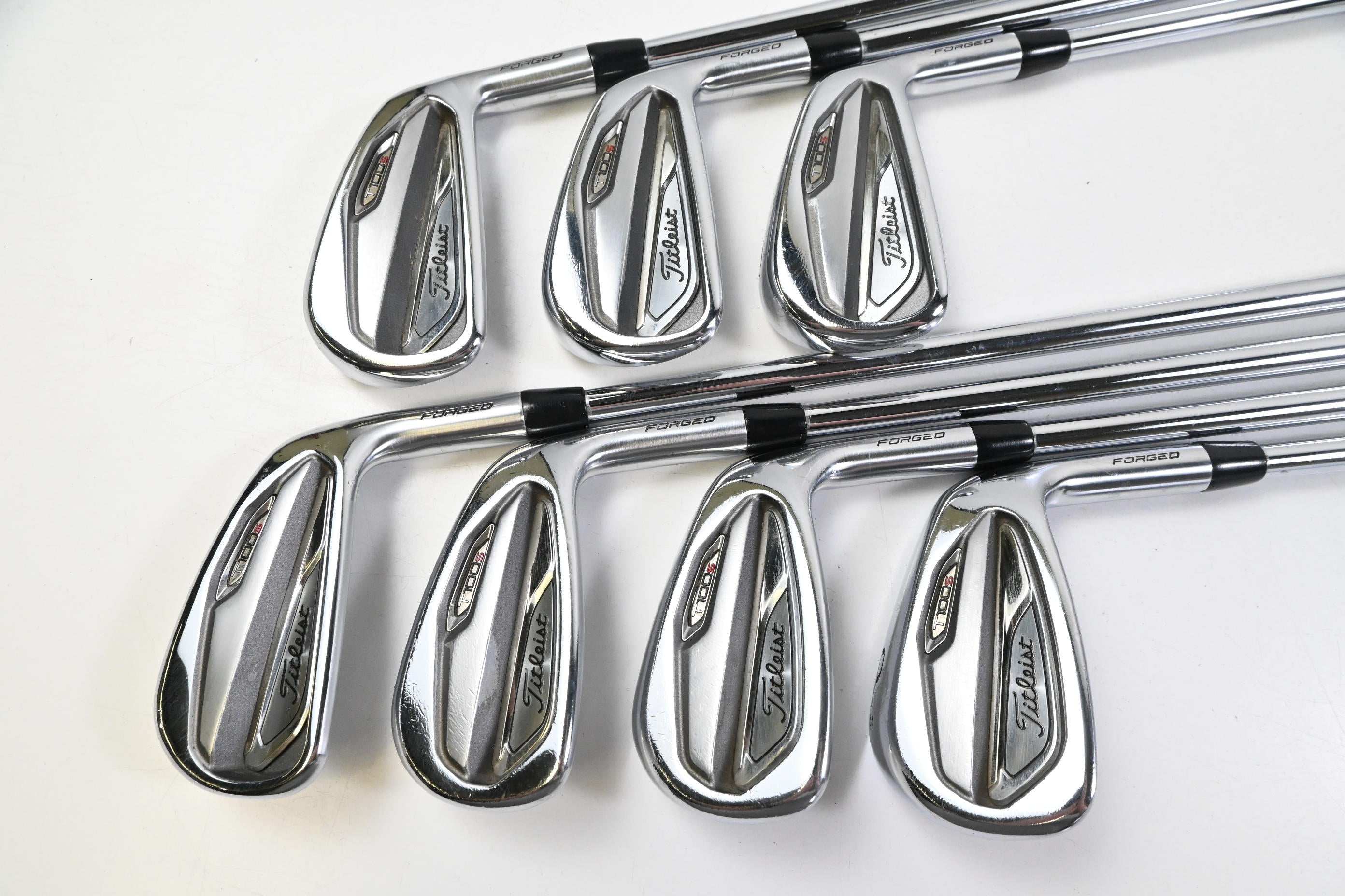 Titleist T100 S 2019 Irons / 4-PW / Stiff Flex Project X Rifle Steel Shafts