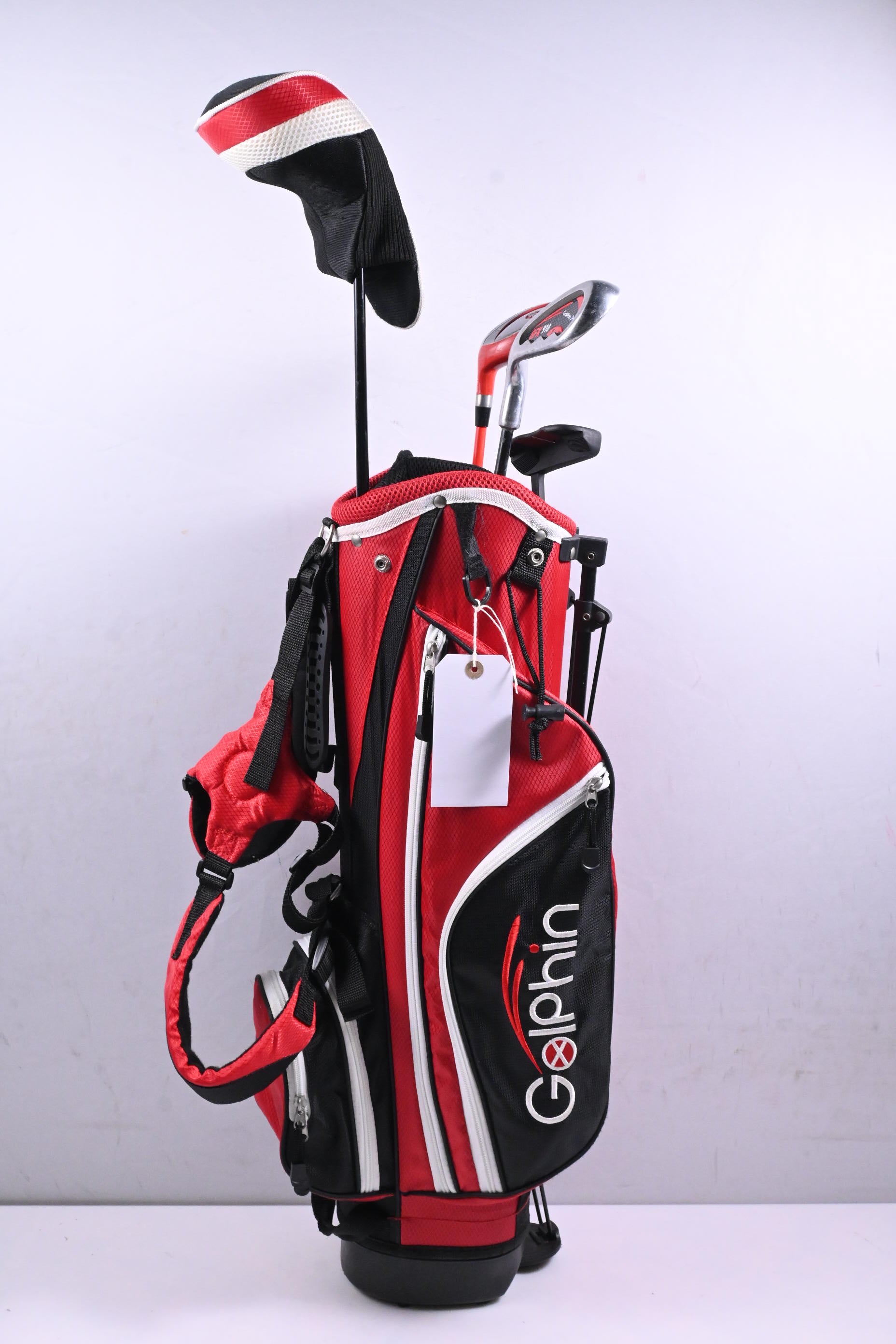 Junior Left Hand Golphin GFK 910 Package Set / Woods, Iron, Putter, Bag