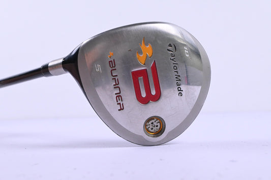 Left Hand Taylormade Burner 2008 #5 Wood / 18 Degree / Stiff Flex Reax 49 Shaft