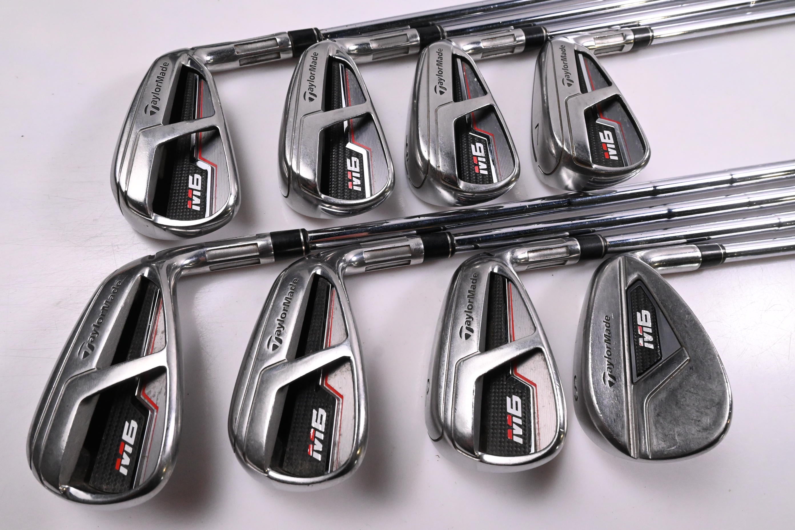Taylormade M6 Irons / 4-PW+SW / Stiff Flex Dynamic Gold S300 Shafts