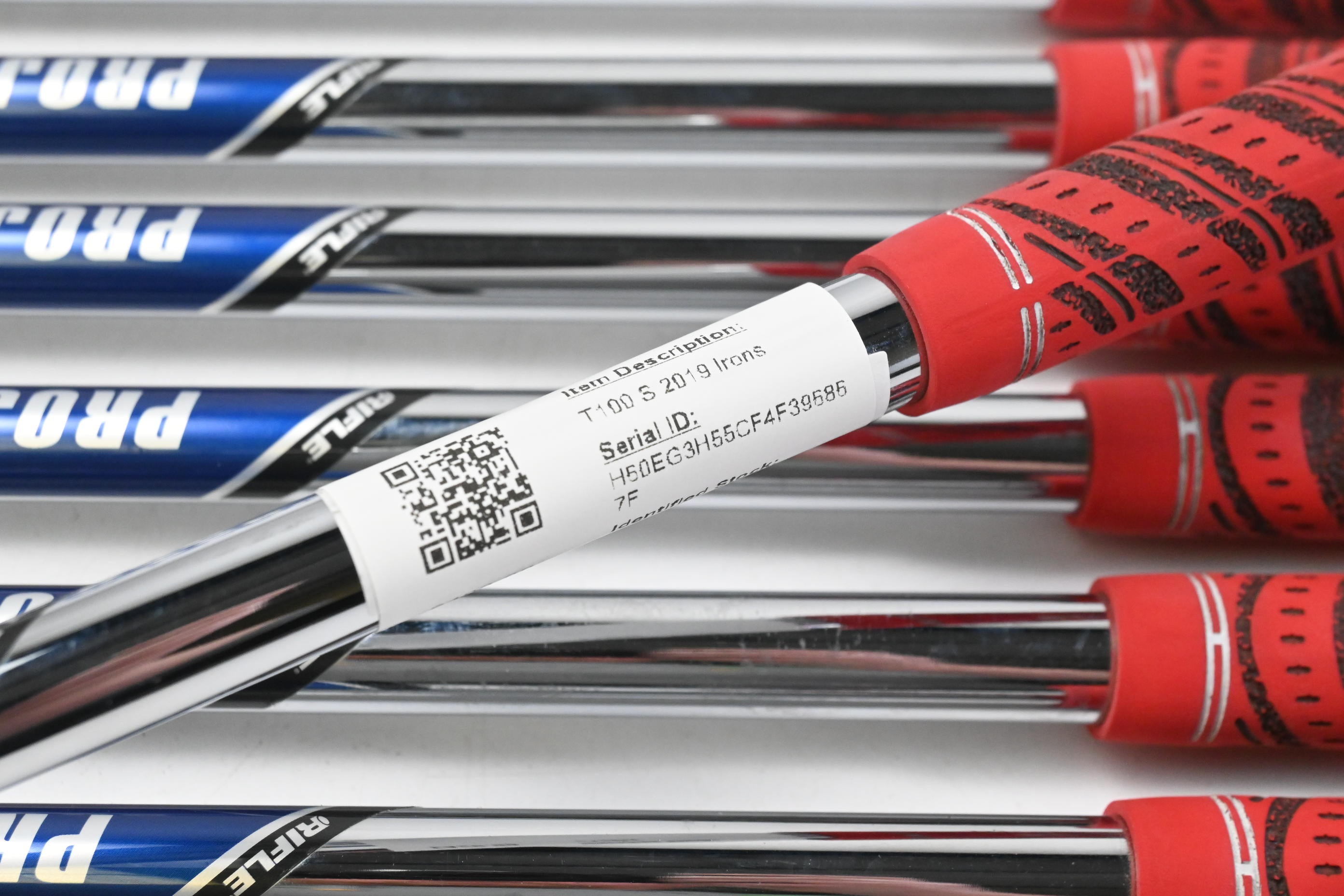 Titleist T100 S 2019 Irons / 4-PW / Stiff Flex Project X Rifle Steel Shafts