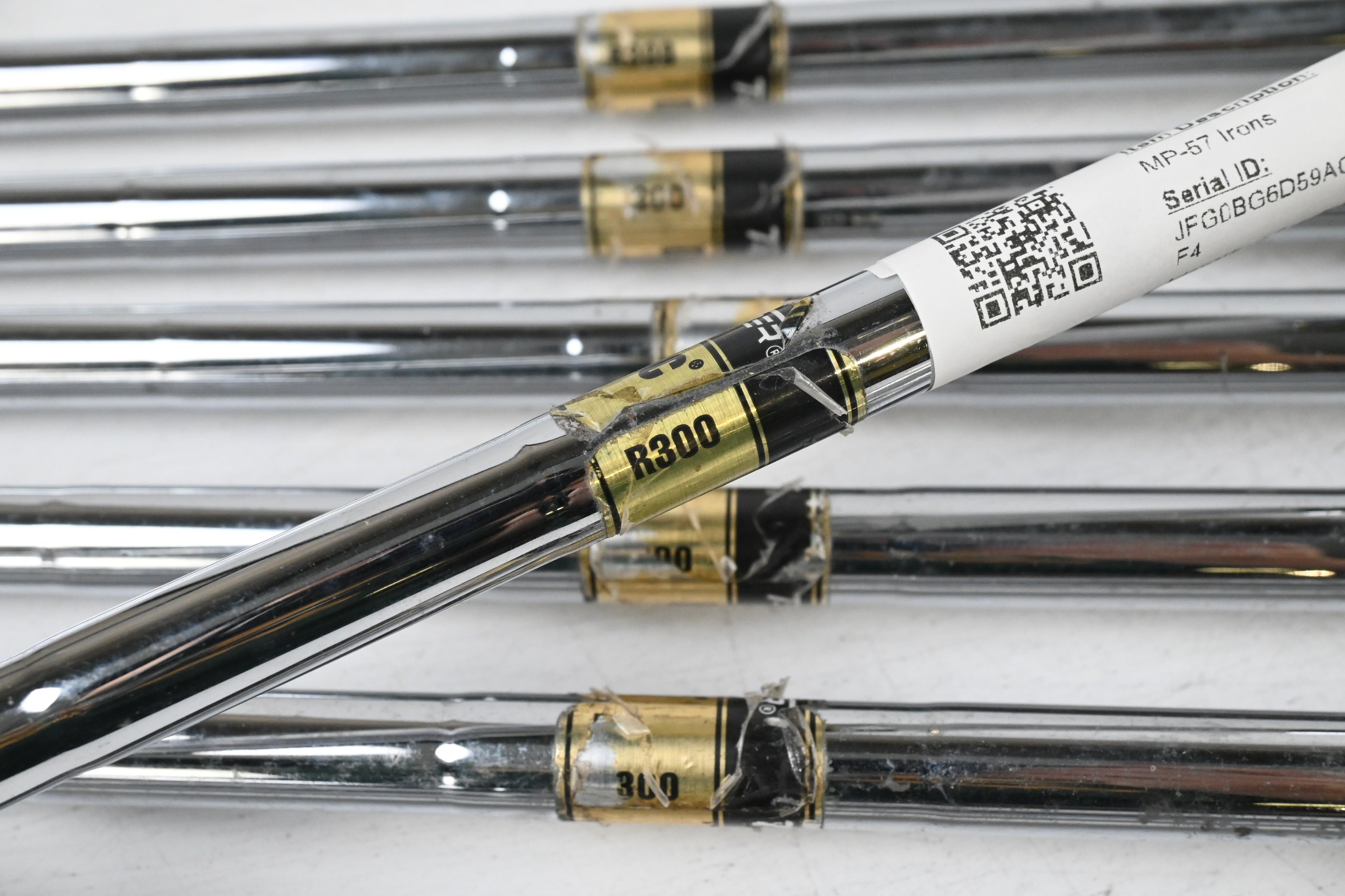 Mizuno MP-57 Irons / 4-PW / Regular Flex Dynamic Gold R300 Shafts