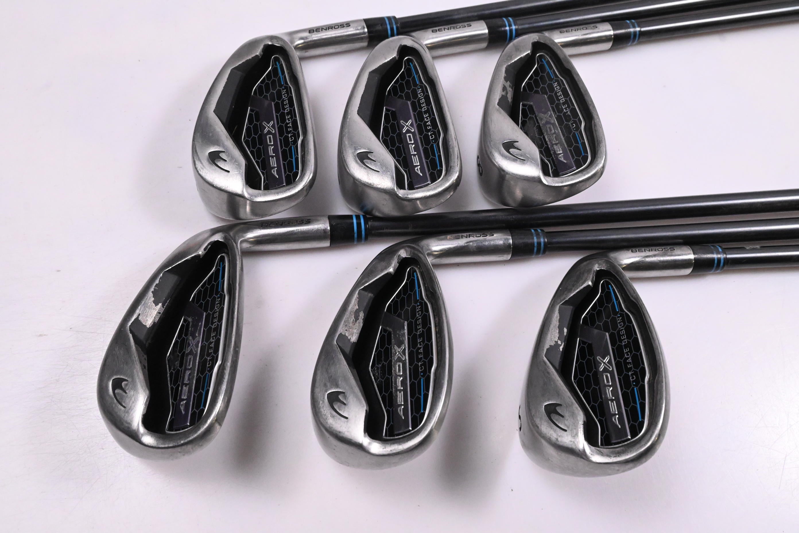 Benross Aero X Irons / 6-PW+SW / Senior Flex Fujikura Vista Pro 50 Shafts