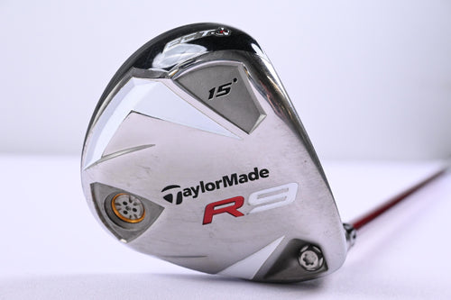 Taylormade R9 #3 Wood / 15 Degree / Stiff Flex Fujikura Motore F1 85 Shaft