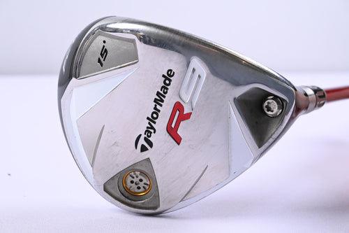 Taylormade R9 #3 Wood / 15 Degree / Stiff Flex Fujikura Motore F1 85 Shaft