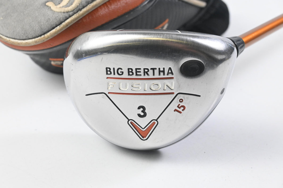 Callaway Big Bertha Fusion #3 Wood / 15 Degree / Stiff Flex Aldila NVS Orange 65