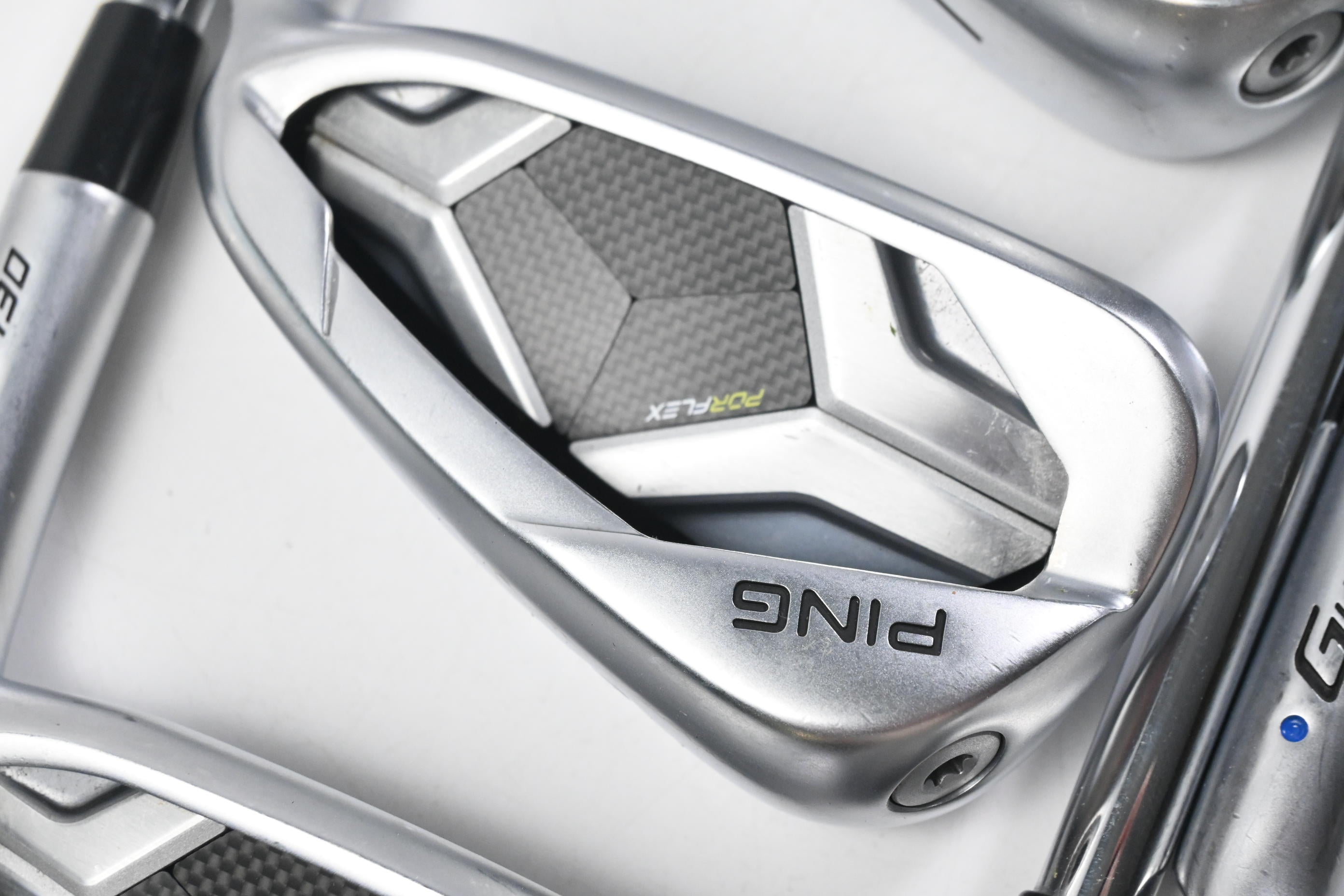 Ping G430 Irons / 5-PW+GW / Blue Dot / Regular Flex Ping AWT 2.0 Steel Shafts