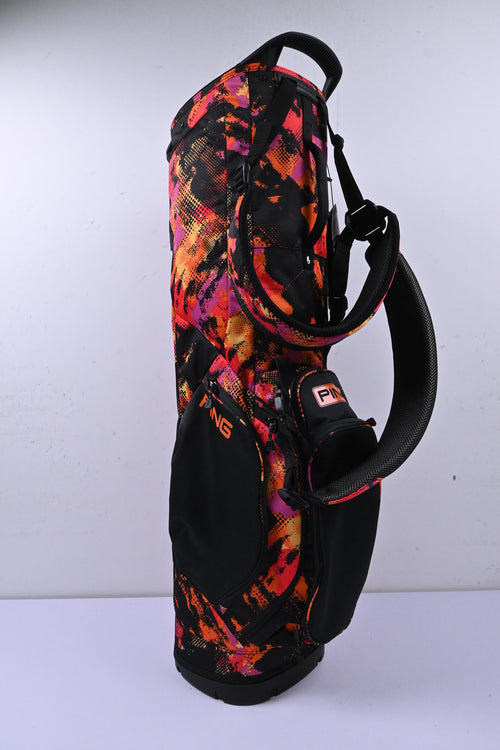 Ping Hoofer Lite Stand Bag / 4-Way Divider / Black, Orange & Pink
