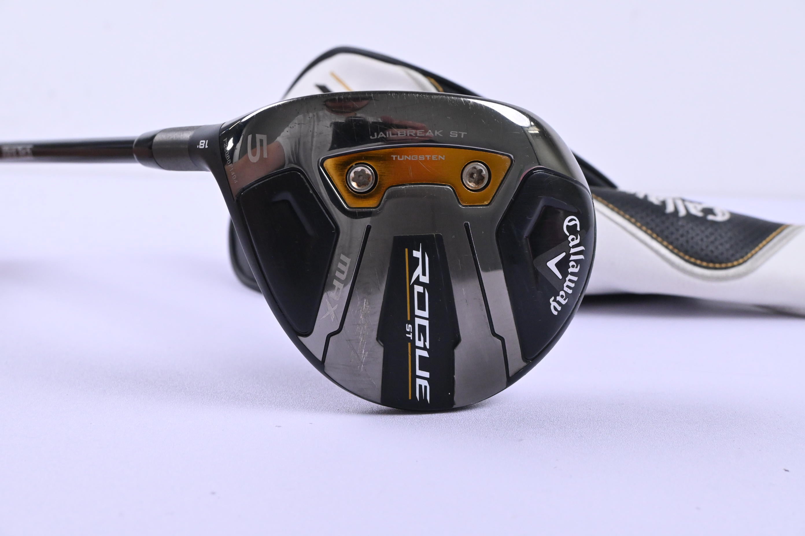 Left Hand Callaway Rogue ST Max #5 Wood / 18 Degree / Stiff Flex AV White 65