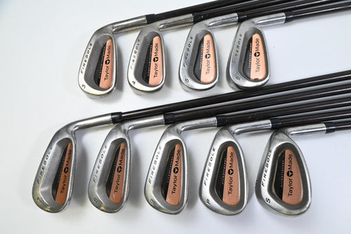 Taylormade Firesole Irons / 3-PW+SW / Stiff Flex Taylormade Bubble 90 Shafts