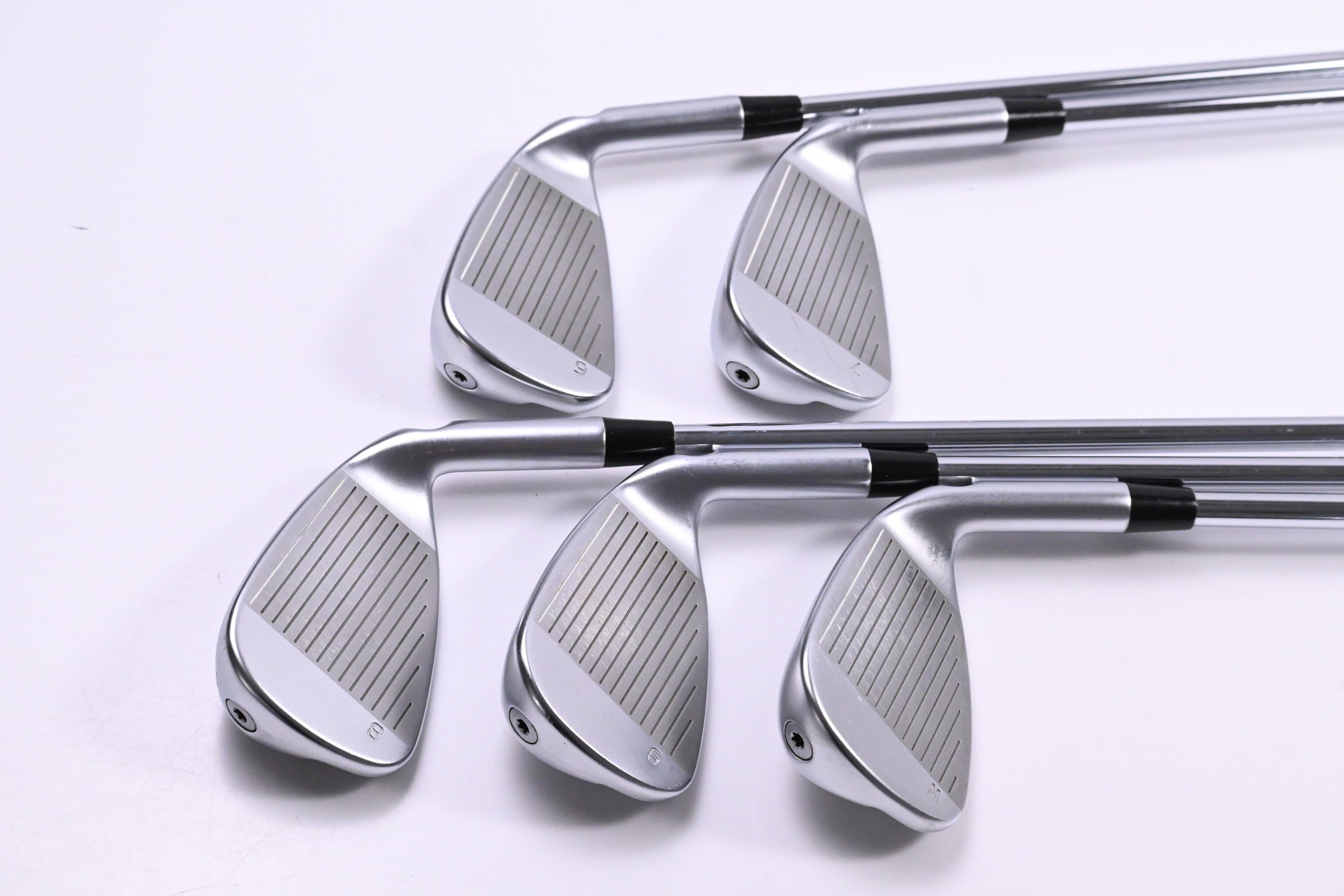 Left Hand Ping G430 Irons / 6-PW / Red Dot / Regular Flex Ping AWT 2.0 Shafts