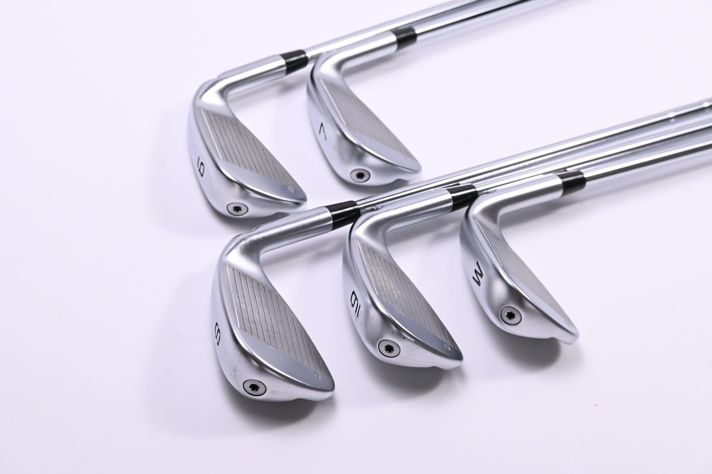 Left Hand Ping G430 Irons / 6-PW / Red Dot / Regular Flex Ping AWT 2.0 Shafts