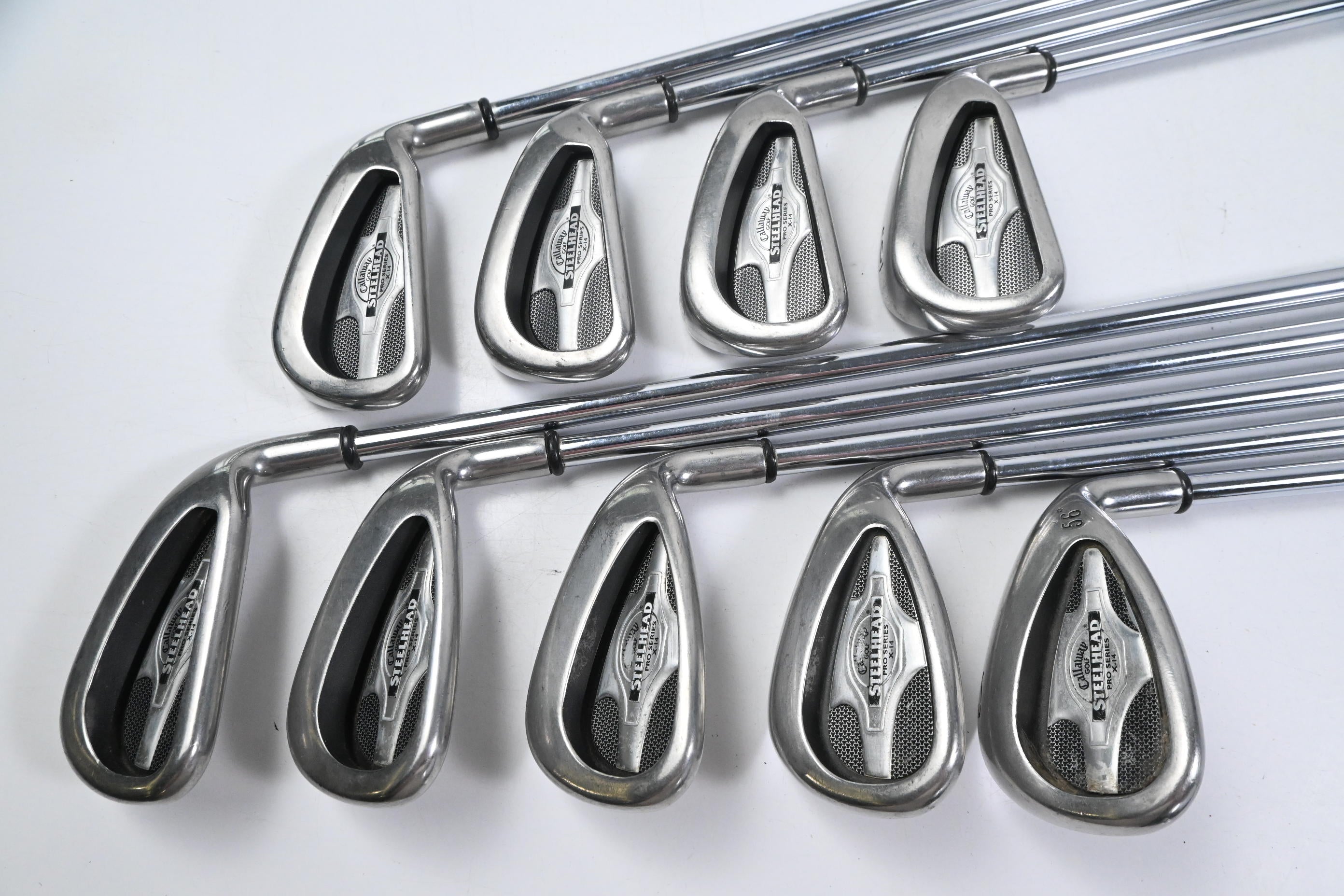 Callaway X-14 Pro Series Irons / 3-PW+SW / Stiff Flex Callaway Rifle Shafts