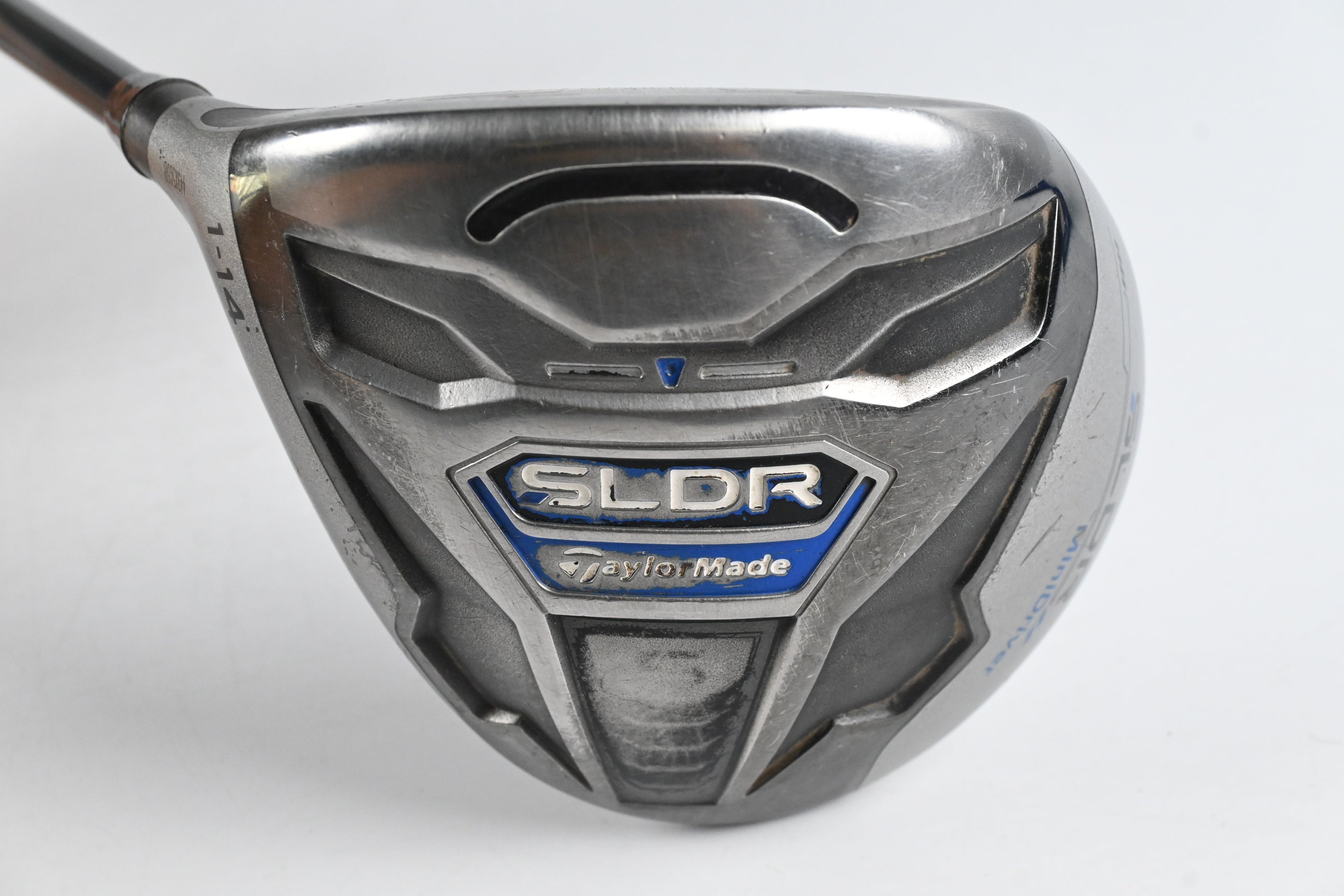 Left Hand Taylormade SLDR-S Mini Driver / 14 Degree / Stiff Flex Speeder Motore