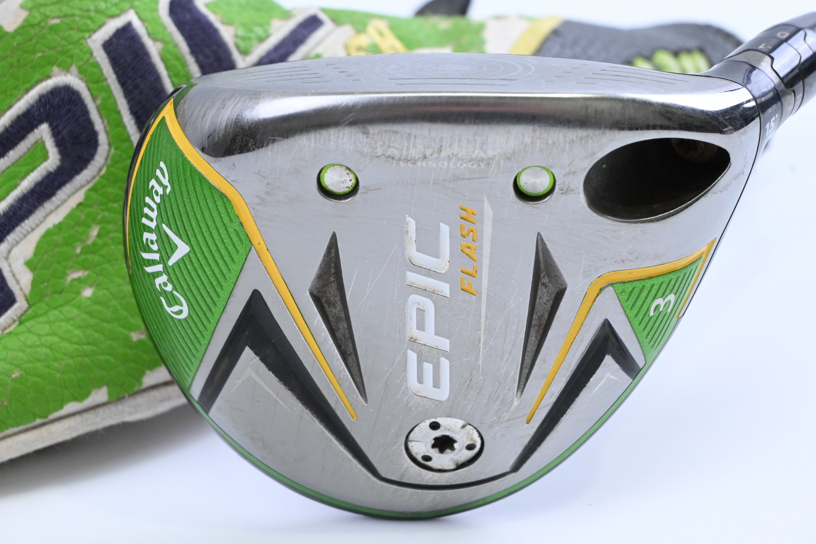 Callaway Epic Flash #3 Wood / 15 Degree / Stiff Flex Evenflow Green 65 Shaft