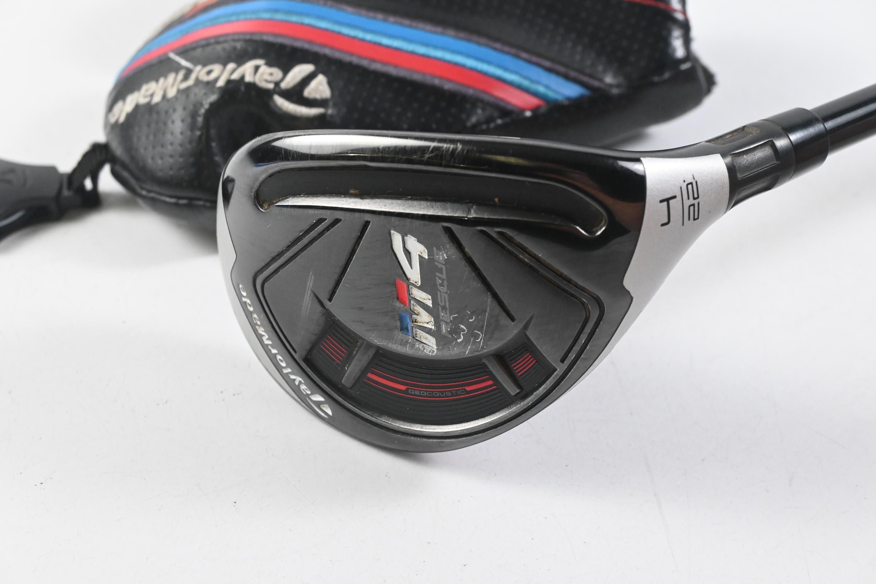 Taylormade M4 #4 Hybrid / 22 Degree / Regular Flex Fujikura Atmos Red 6 Shaft