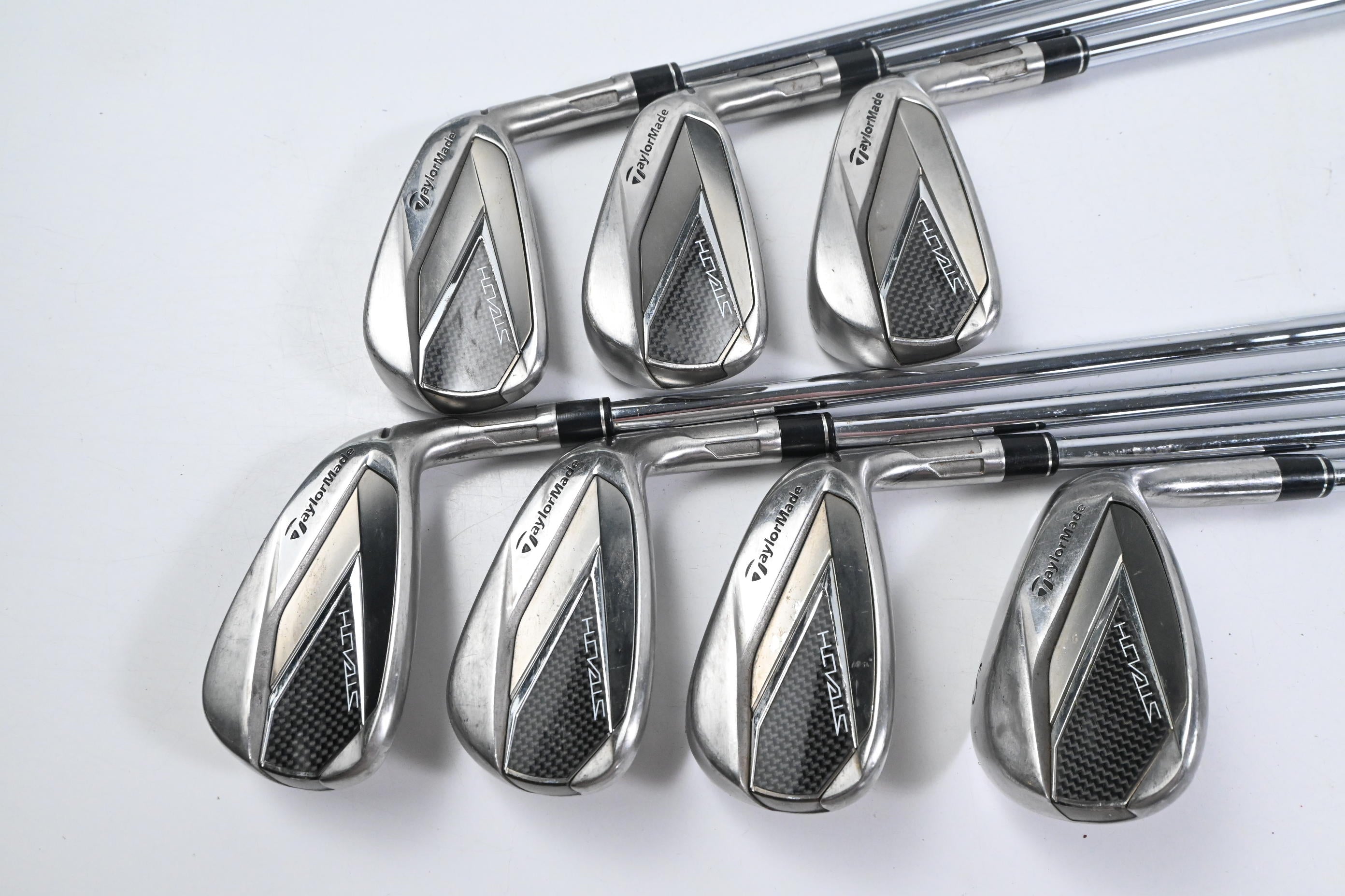 Taylormade Stealth Irons / 5-PW+SW / Stiff Flex KBS MAX MT 85 Shafts