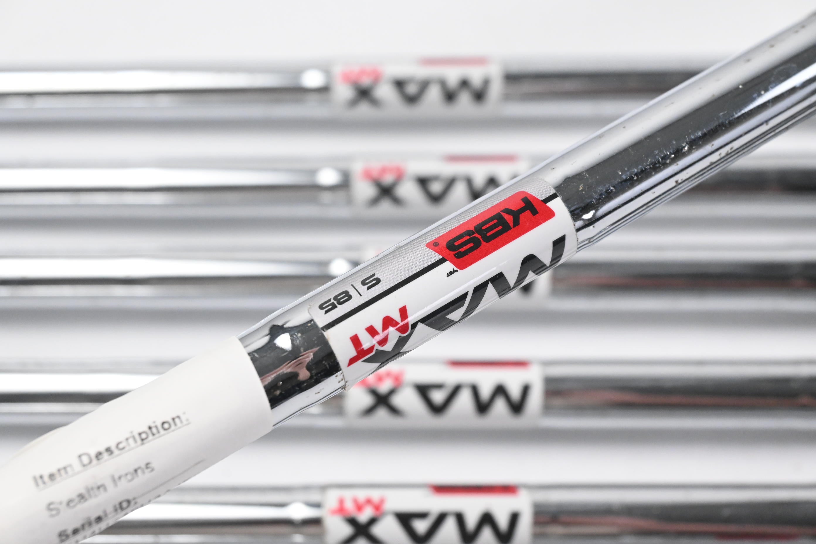 Taylormade Stealth Irons / 5-PW+SW / Stiff Flex KBS MAX MT 85 Shafts