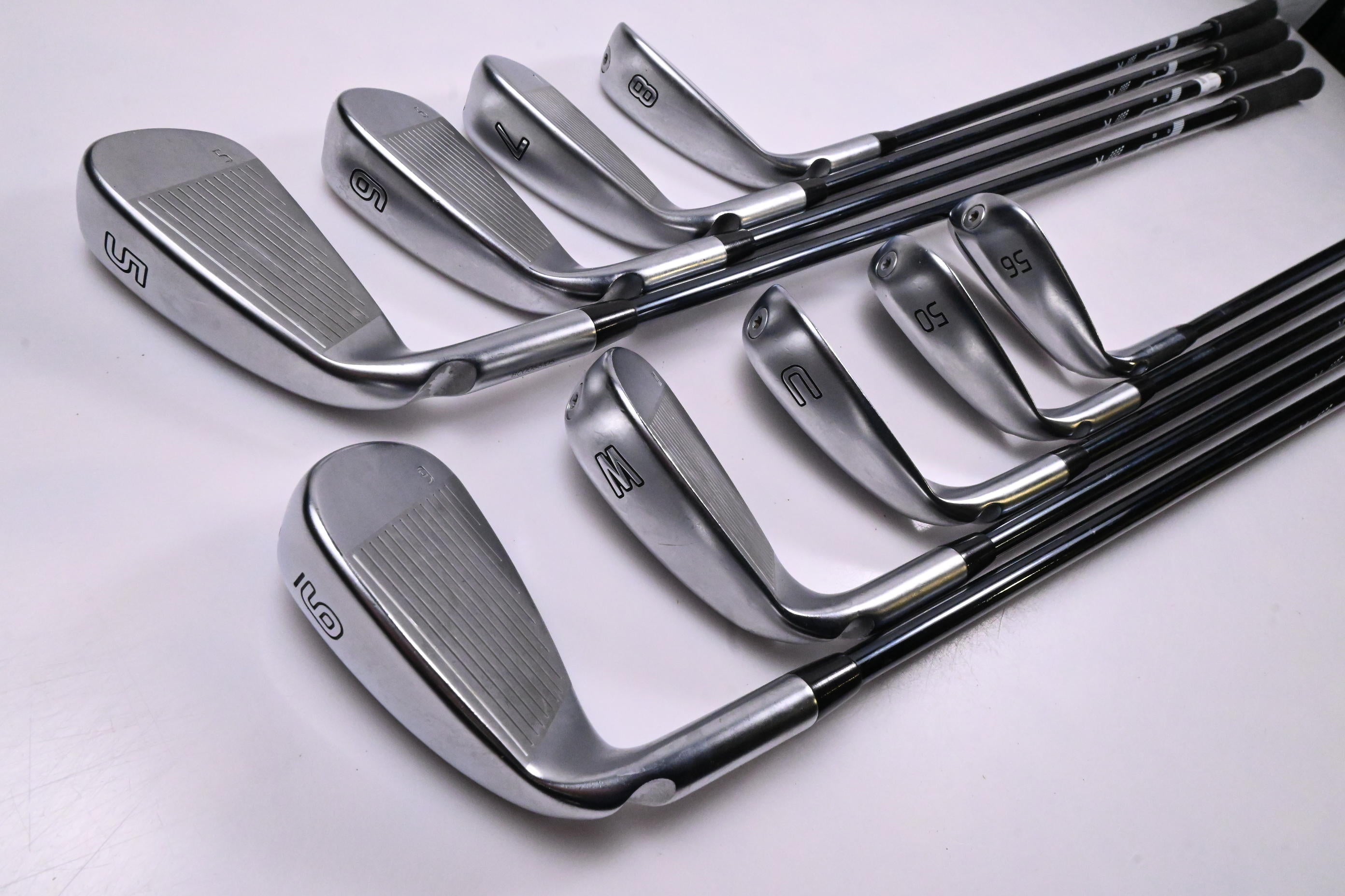 Ping G730 Irons / 5-PW+GW+50°+56° / Red Dot / Senior Flex UST Recoil Dart 65