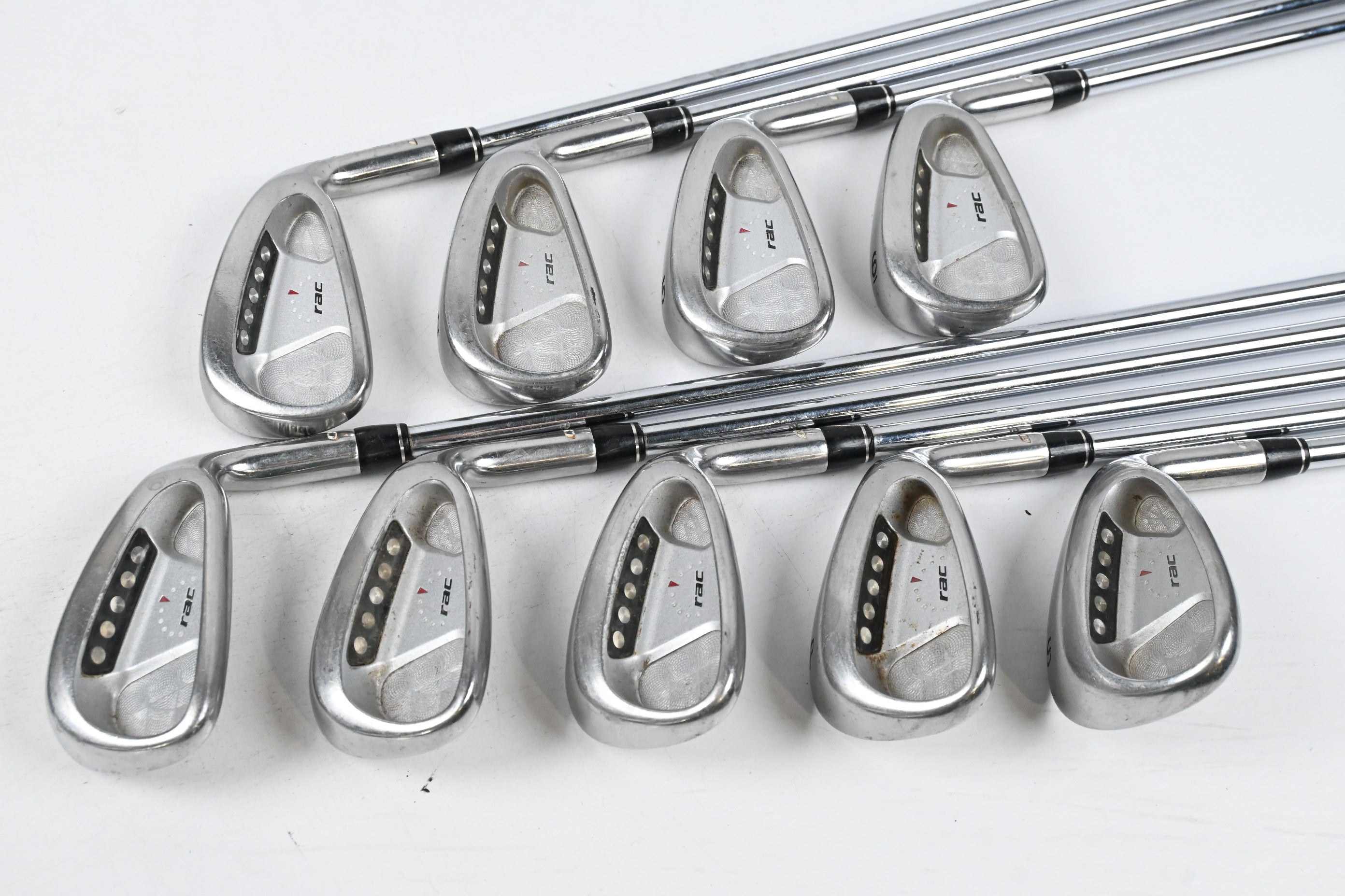 Taylormade RAC OS Irons / 3-PW+SW / Regular Flex Light Metal Precision Shafts