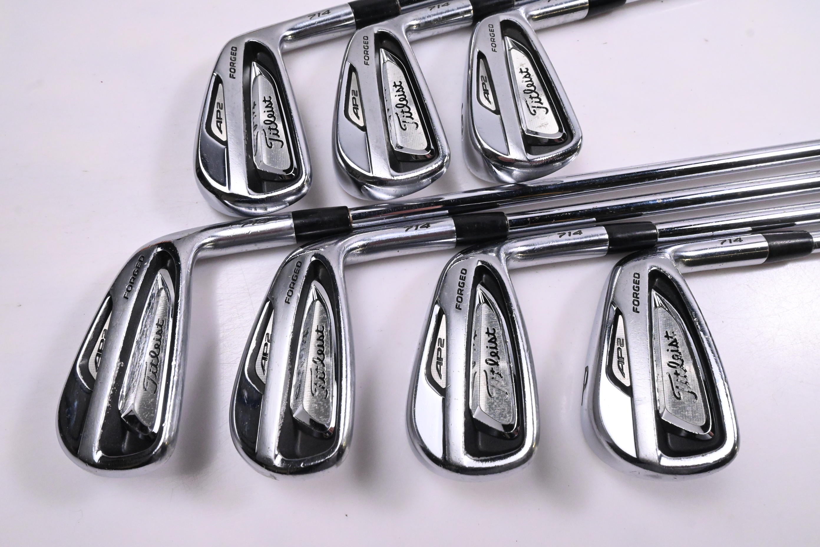 Titleist 714 AP2 Irons / 4-PW / Stiff Flex Steel Shafts