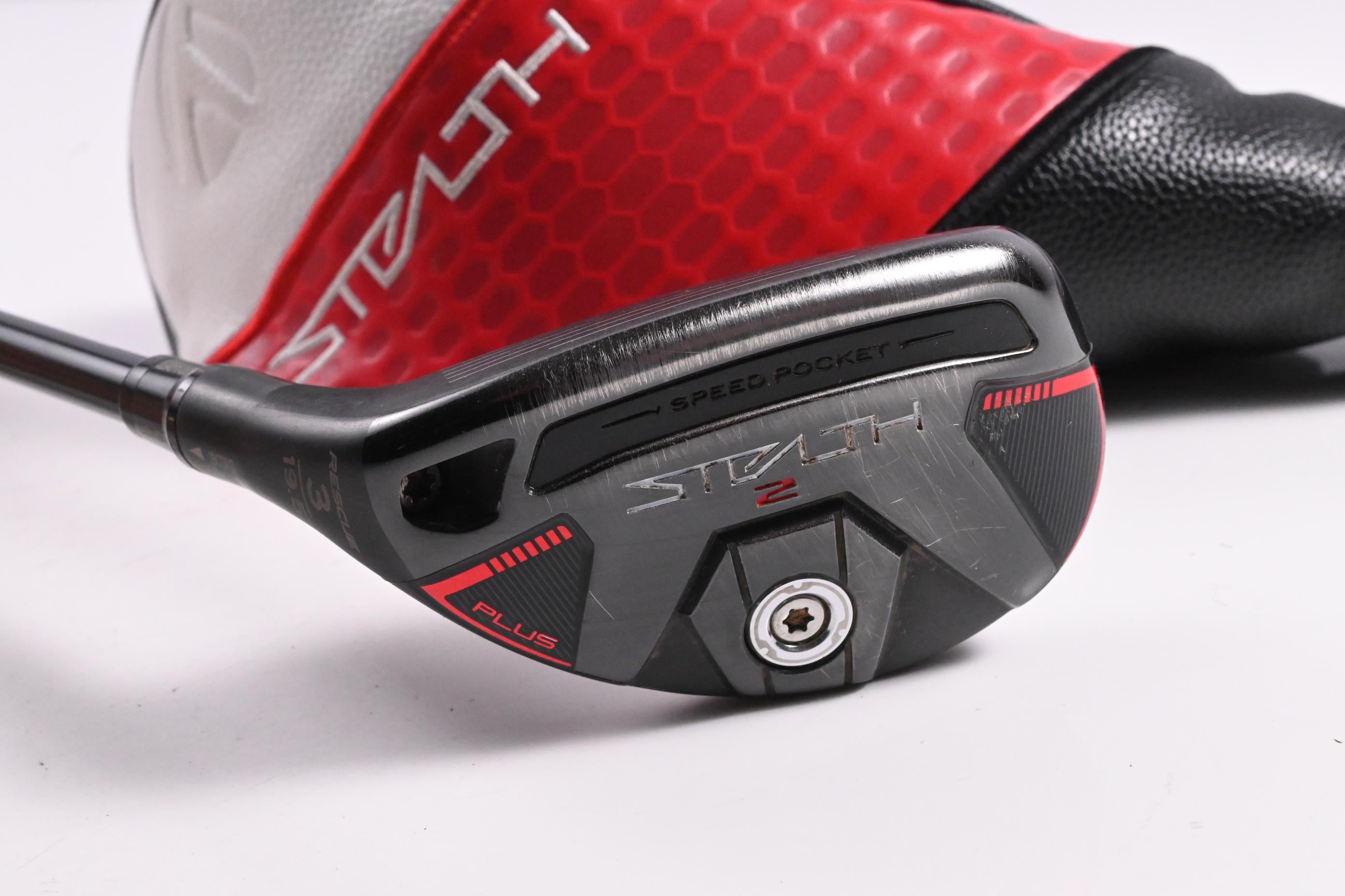 Left Hand Taylormade Stealth 2 Plus #3 Hybrid / 19.5 Degree / Stiff Flex Kai`li
