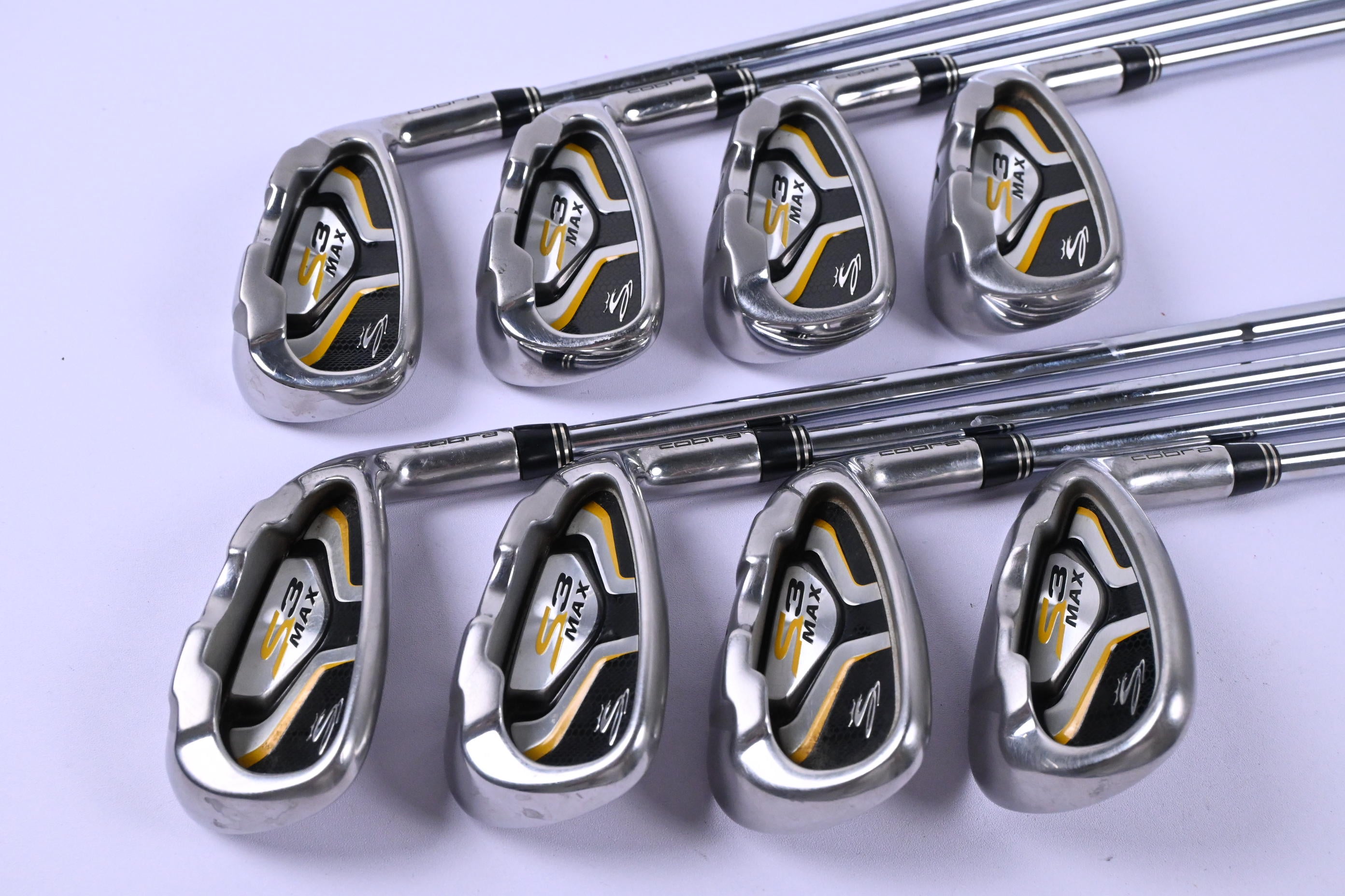 Cobra S3 Max Irons / 4-PW+SW / Stiff Flex S3 Max Shafts