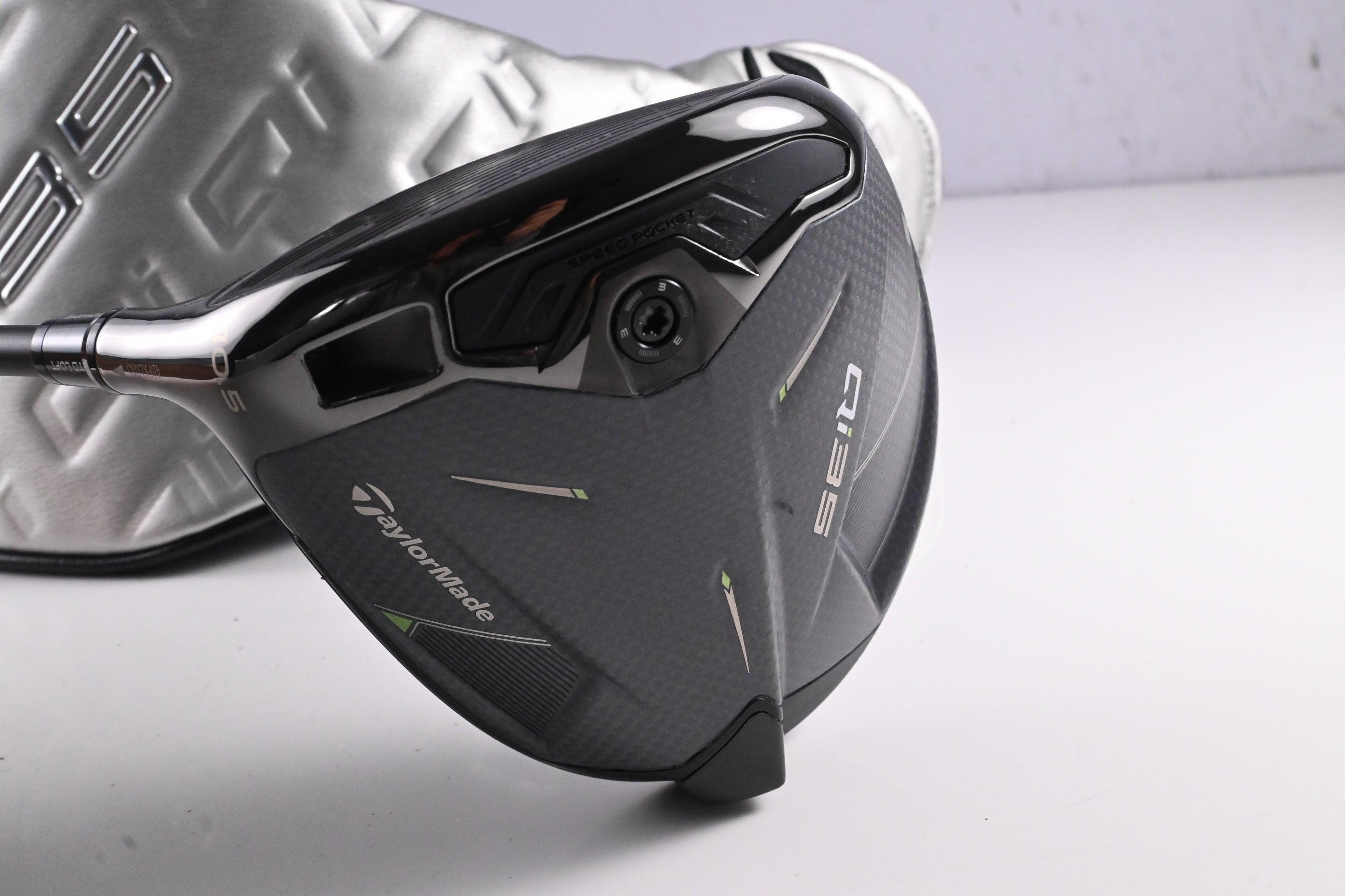Left Hand Taylormade Qi35 Driver / 10.5 Degree / Stiff Flex Cypher 2.0 50 Shaft