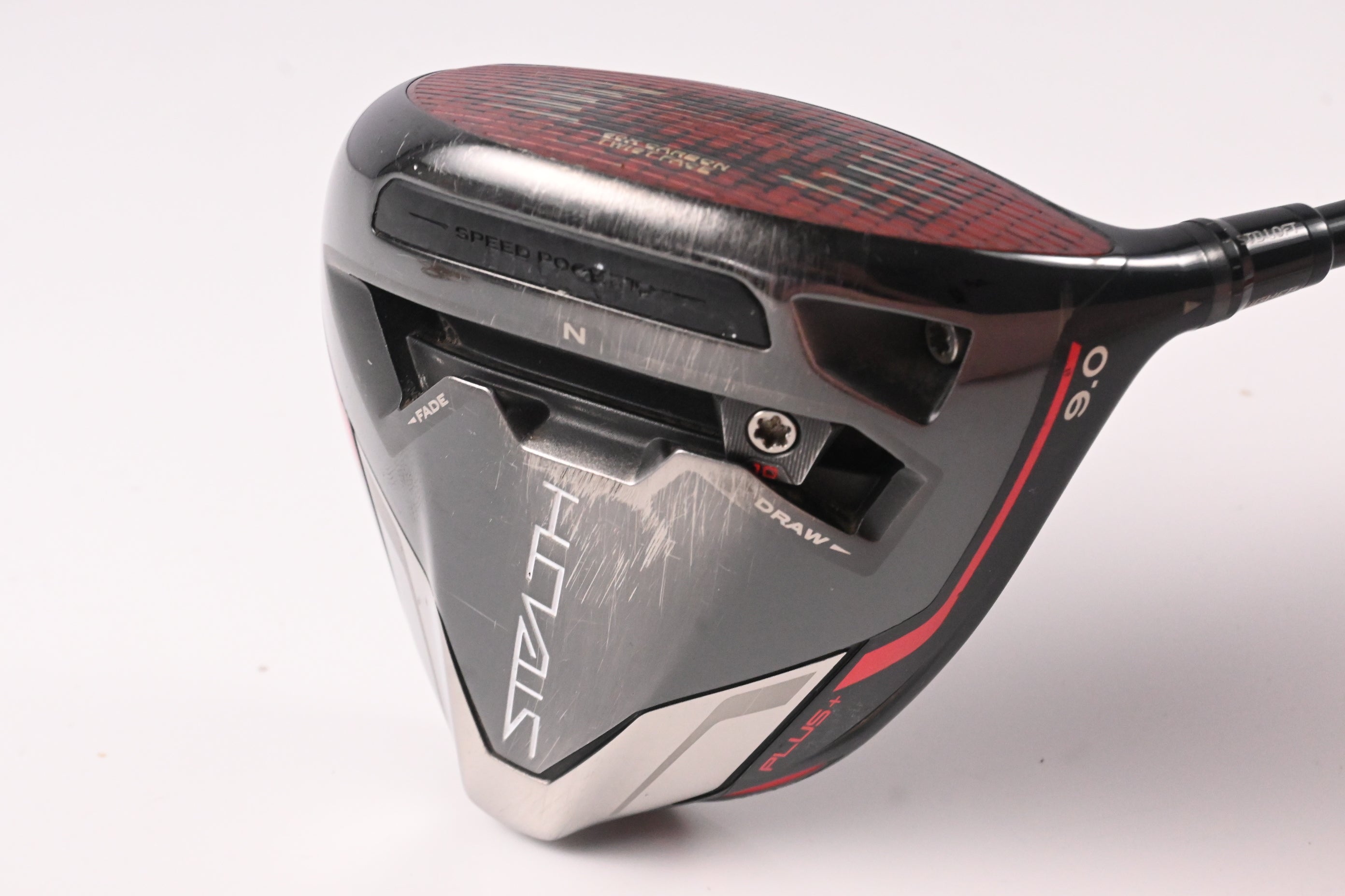 Taylormade Stealth Plus Driver / 9 Degree / Stiff Flex HZRDUS Smoke RDX Red 60