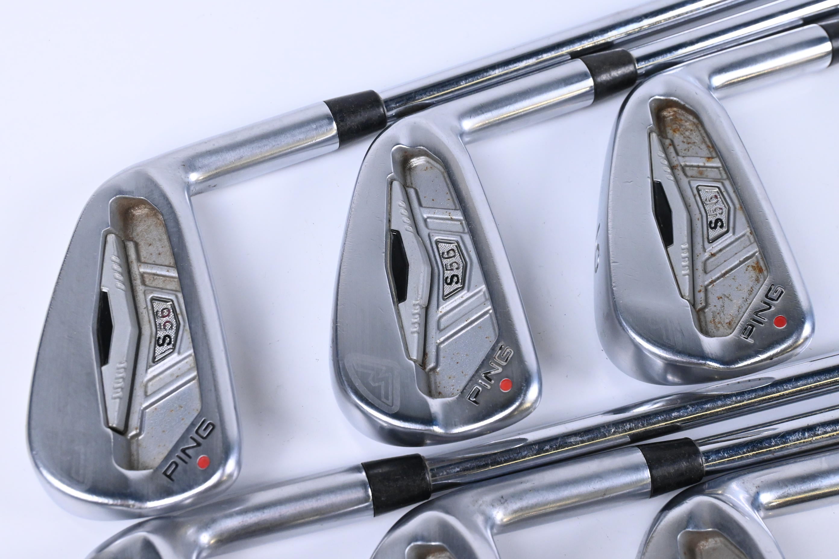 Ping S56 Irons / 4-9i / Orange Dot / Stiff Flex Dynamic Gold Shafts
