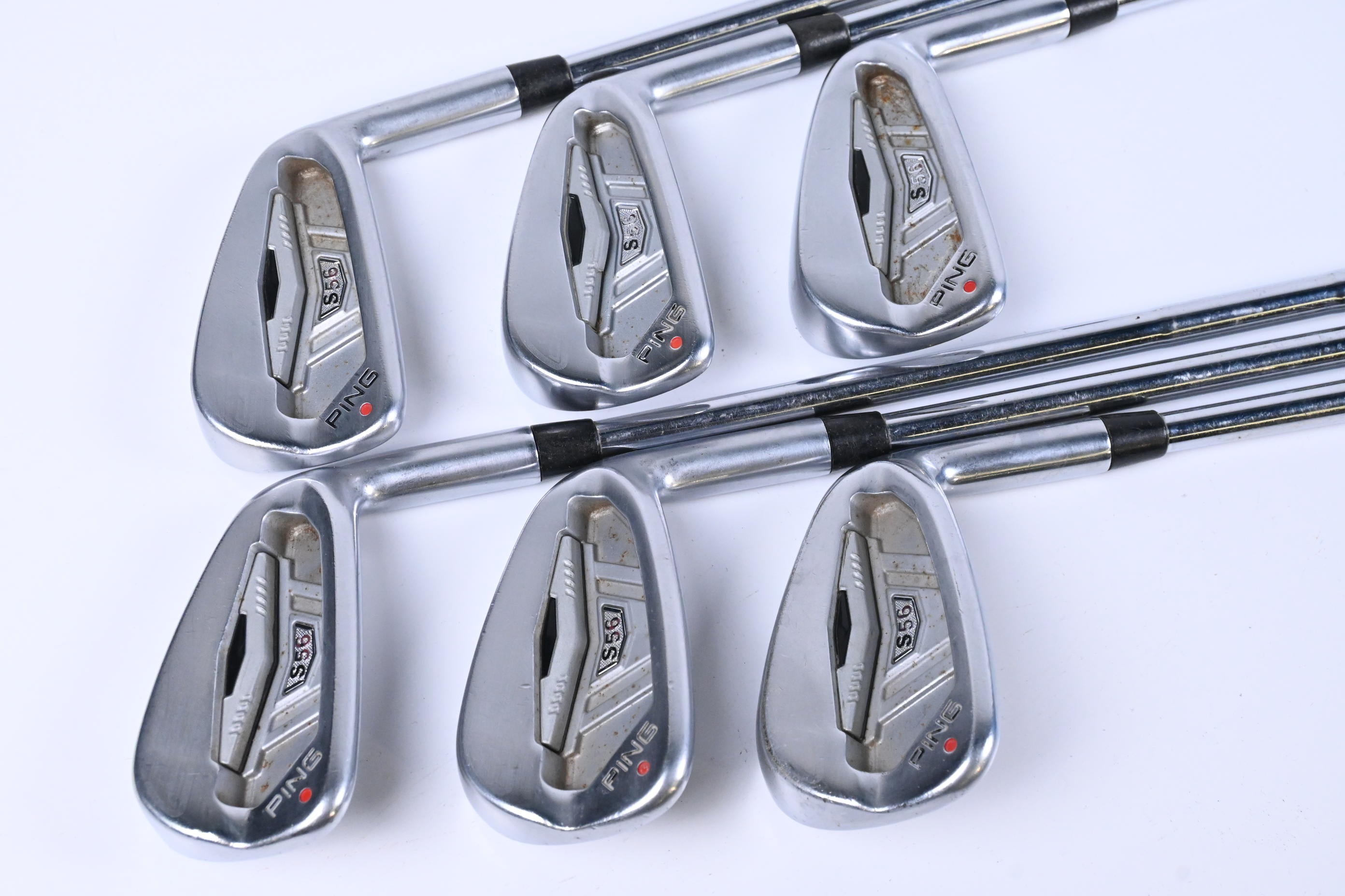 Ping S56 Irons / 4-9i / Orange Dot / Stiff Flex Dynamic Gold Shafts