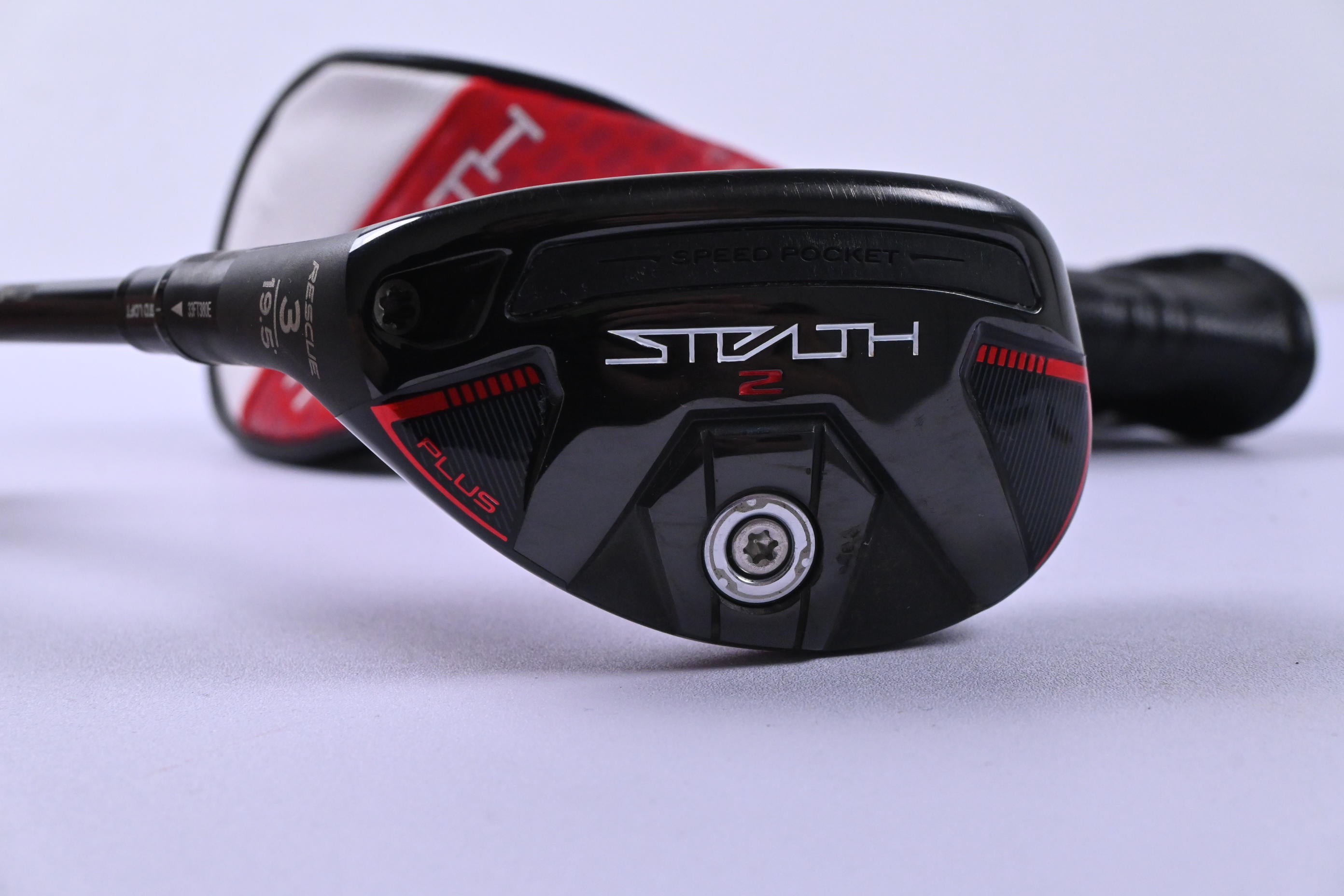 Left Hand Taylormade Stealth 2 Plus #3 Hybrid / 19.5 Degree / Stiff Flex Red 85