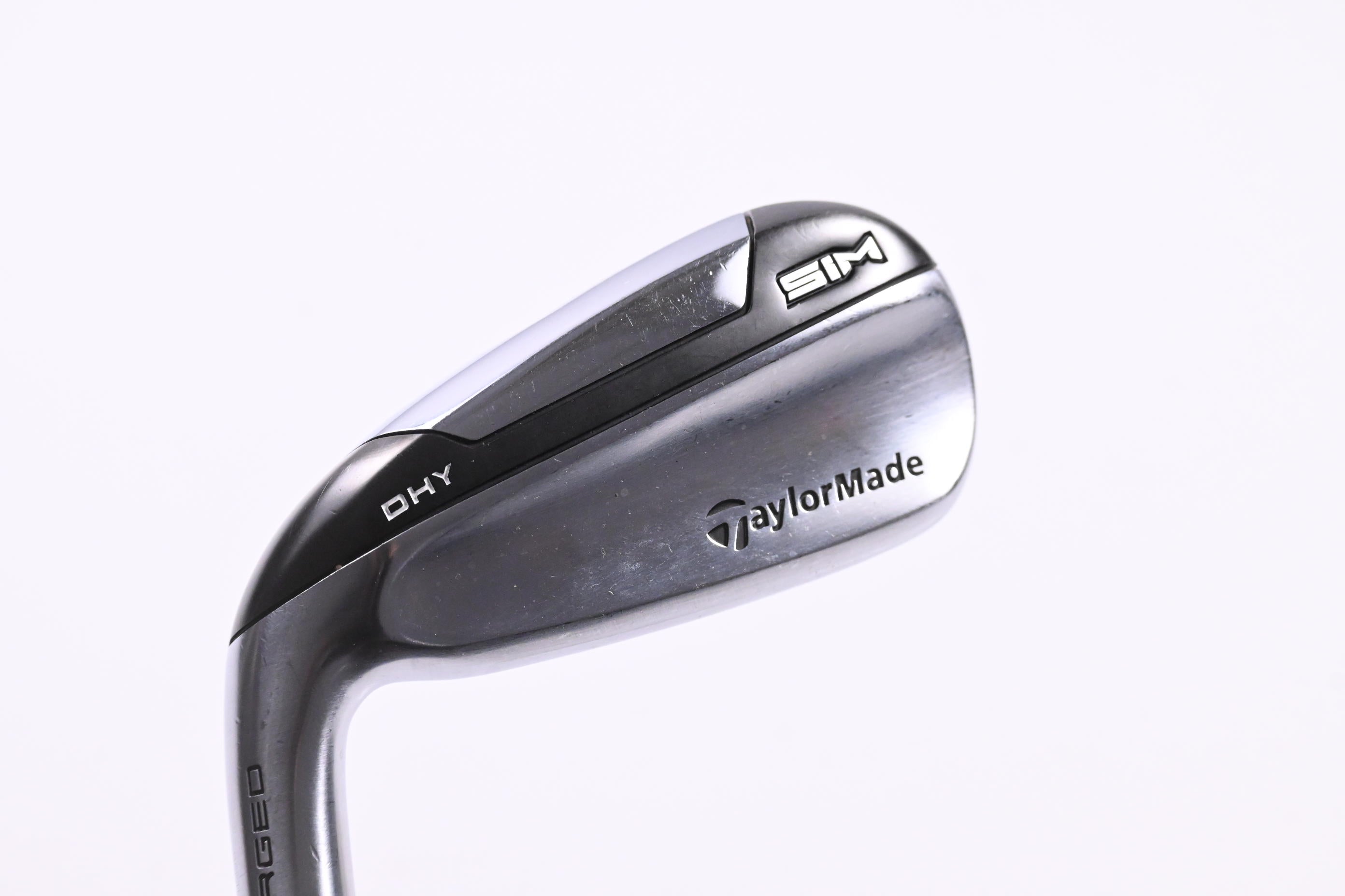 Left Hand Taylormade SIM DHY #4 Iron / 22 Degree / Stiff Flex Tour AD 85 Shaft