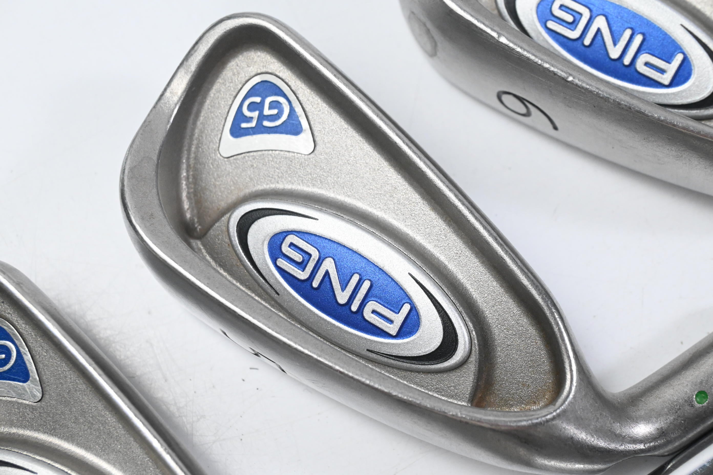 Left Hand Ping G5 Irons / 4-PW+SW / Green Dot / Regular Flex Ping Shafts