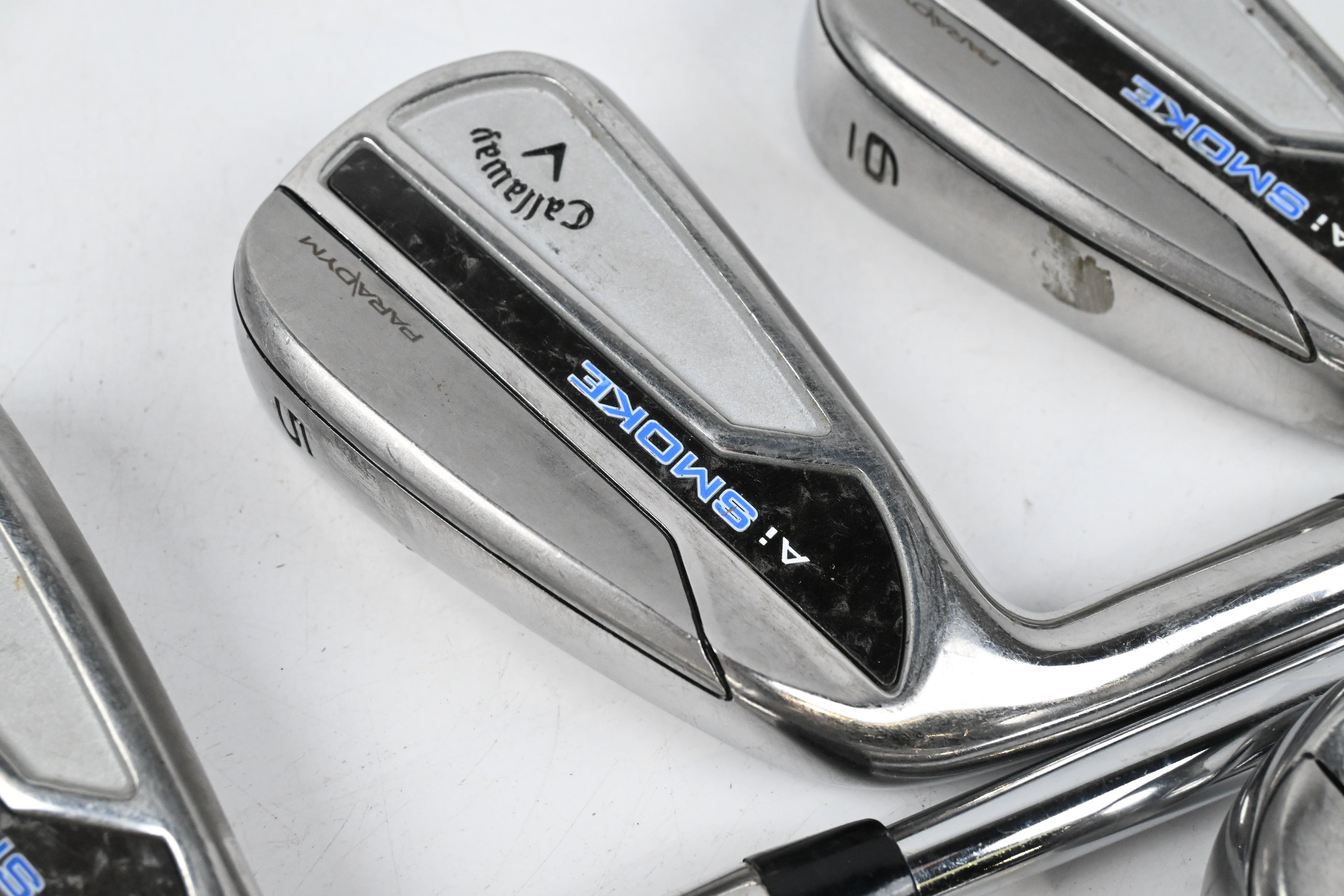 Left Hand Callaway Paradym Ai Smoke Irons / 4-PW / Stiff Flex Dynamic Gold 105