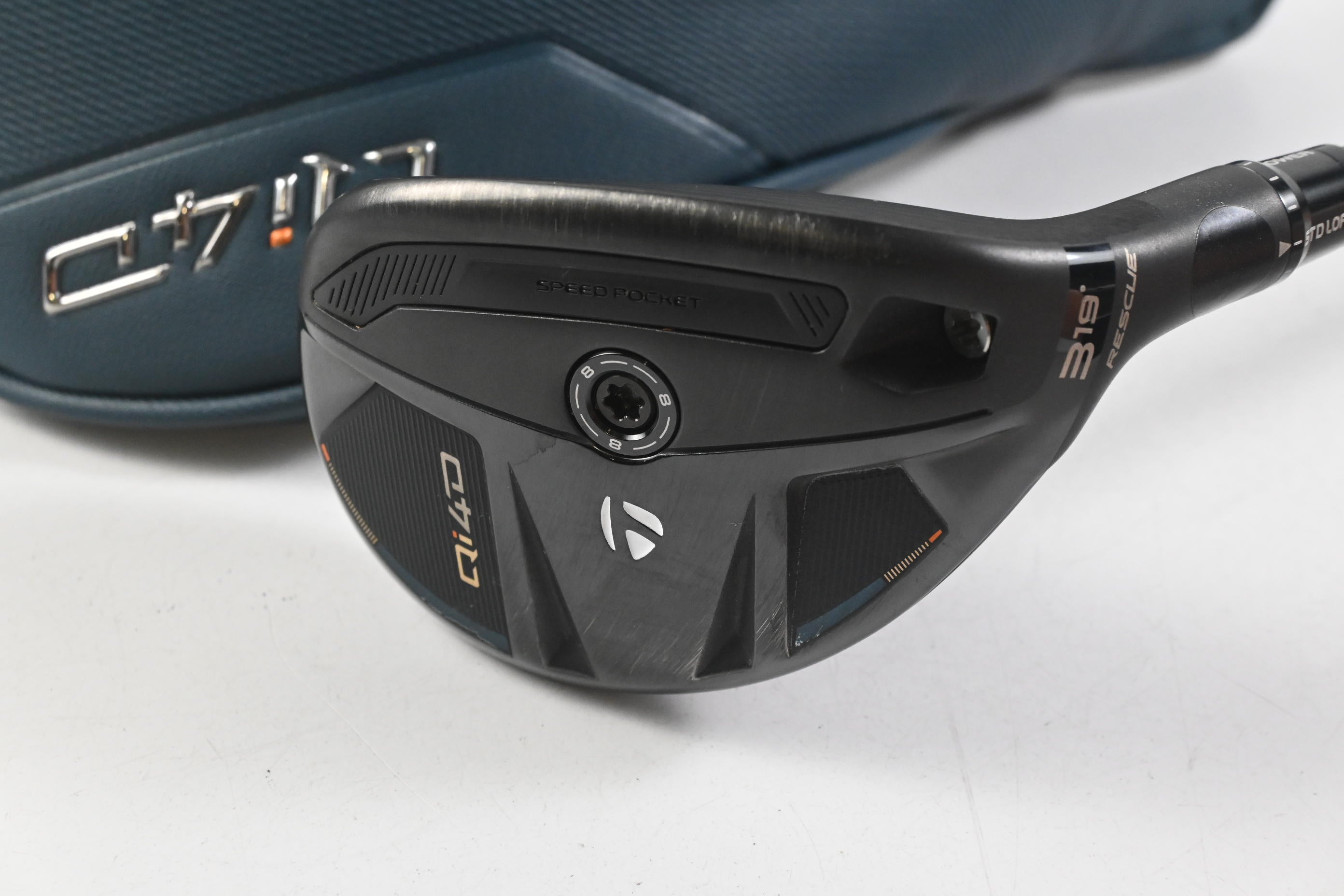 Taylormade Qi4D #3 Hybrid / 19 Degree / Stiff Flex REAX By KBS White 75 Shaft